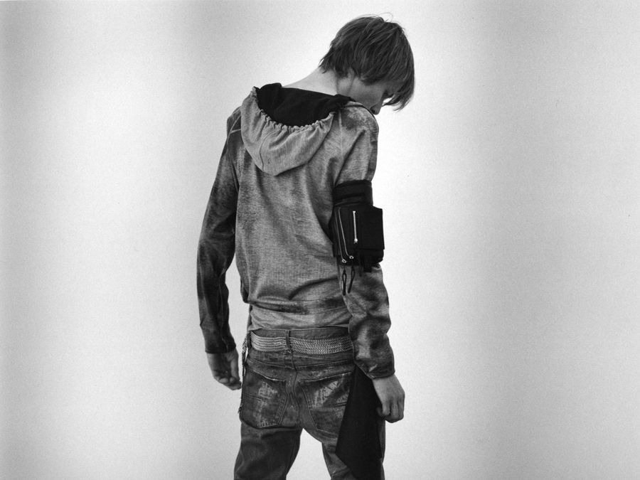 Dior × Hedi Slimane S/S 2004 "Strip" Runway Shiny Handkerchief (SS04, Homme) Size ONE SIZE - 6 Thumbnail