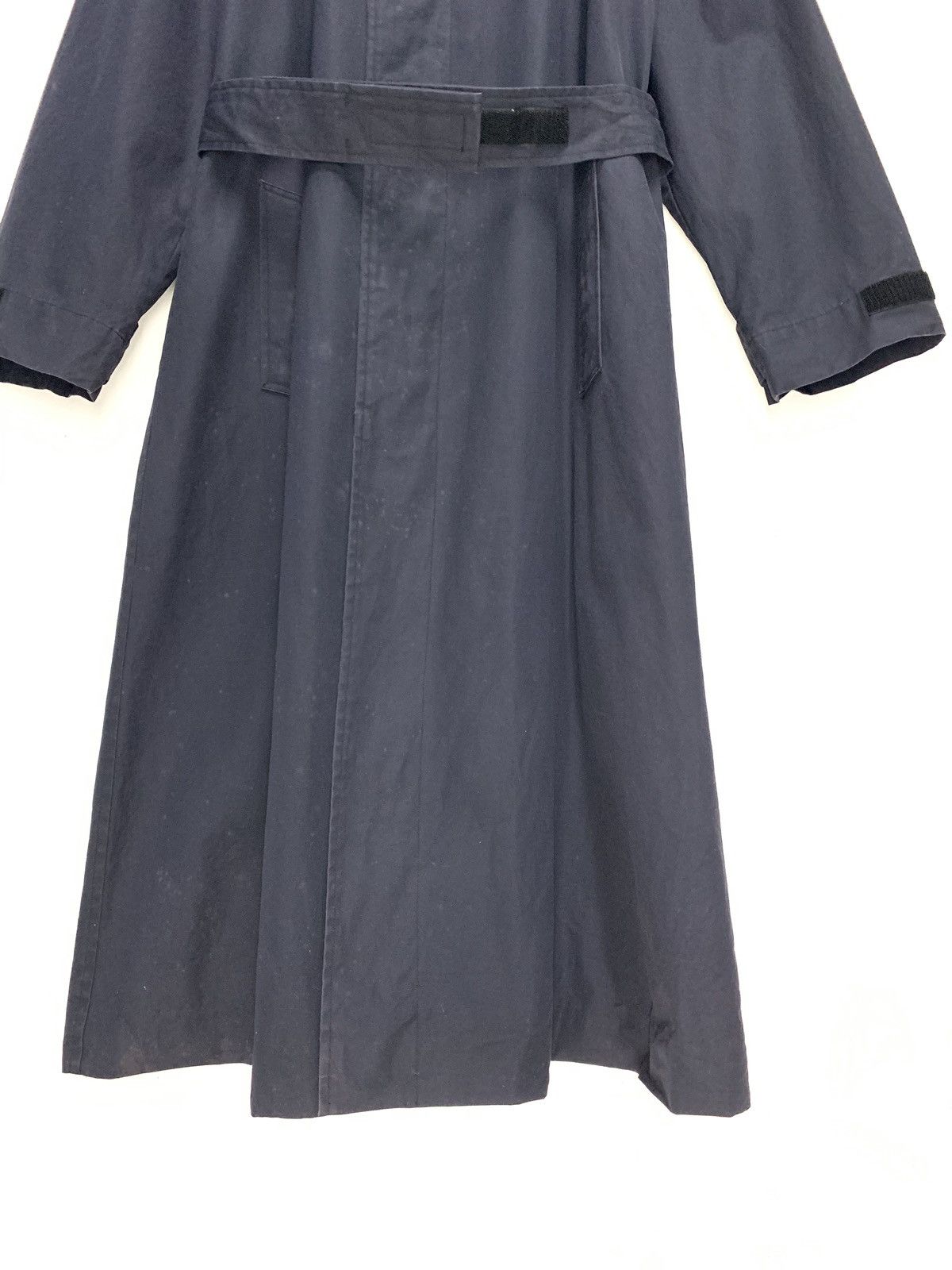 CABANE de ZUCCa × Issey Miyake × Japanese Brand 🇯🇵AW00 Zucca By Issey Miyake Navy Blue Trench Coat Size US M / EU 48-50 / 2 - 3 Thumbnail