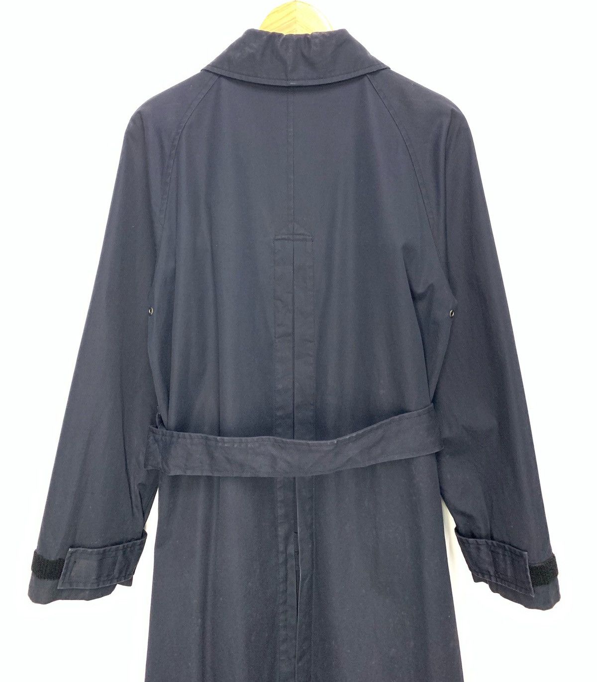 CABANE de ZUCCa × Issey Miyake × Japanese Brand 🇯🇵AW00 Zucca By Issey Miyake Navy Blue Trench Coat Size US M / EU 48-50 / 2 - 5 Thumbnail