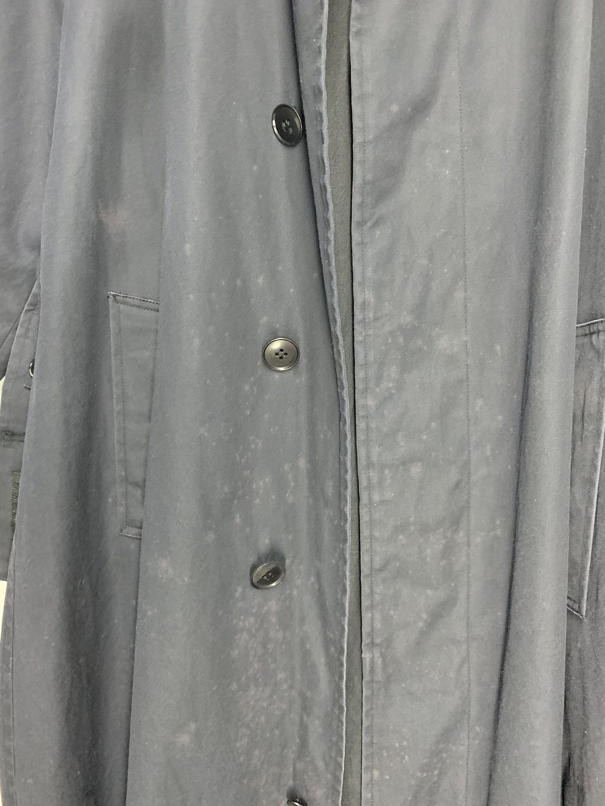 CABANE de ZUCCa × Issey Miyake × Japanese Brand 🇯🇵AW00 Zucca By Issey Miyake Navy Blue Trench Coat Size US M / EU 48-50 / 2 - 10 Thumbnail