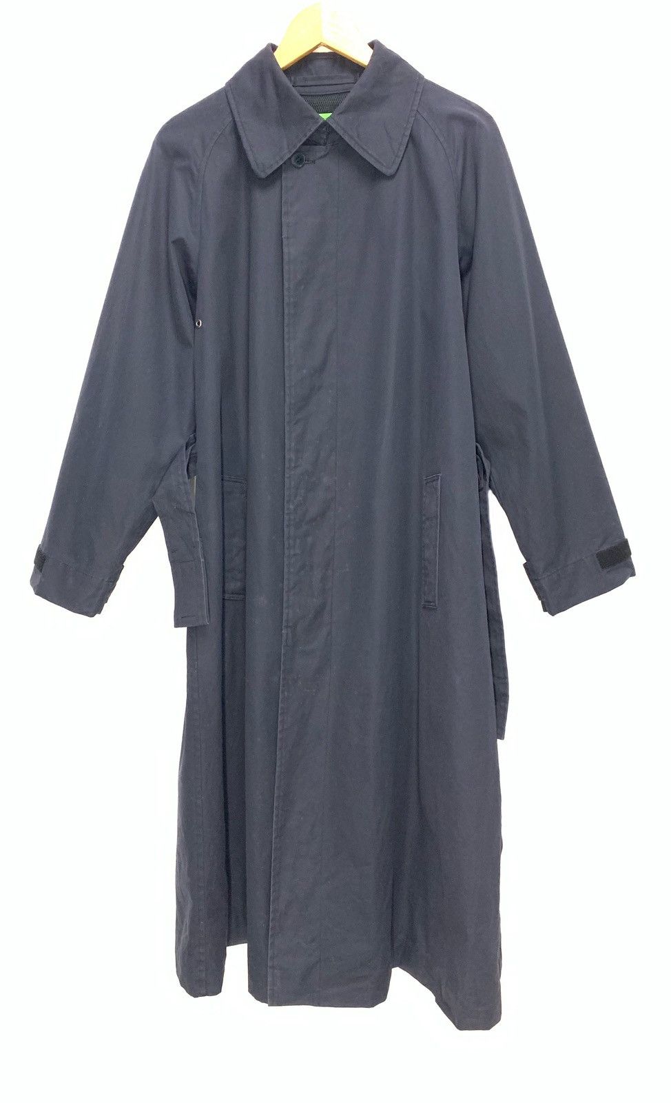 CABANE de ZUCCa × Issey Miyake × Japanese Brand 🇯🇵AW00 Zucca By Issey Miyake Navy Blue Trench Coat Size US M / EU 48-50 / 2 - 7 Thumbnail