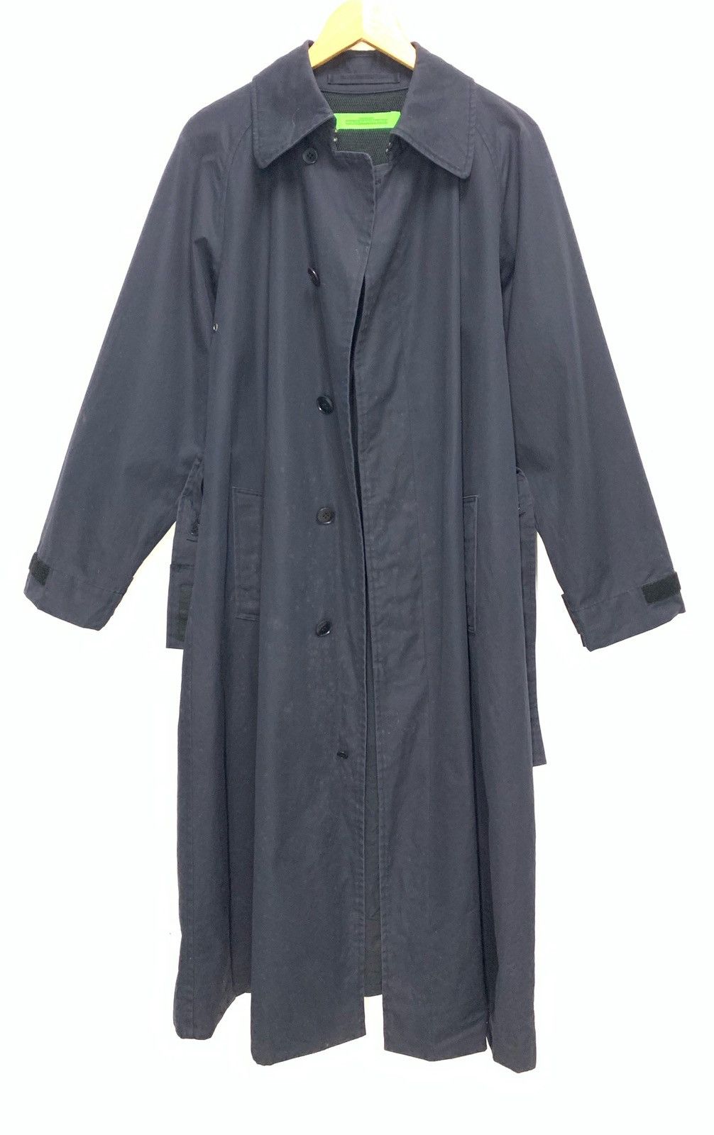 CABANE de ZUCCa × Issey Miyake × Japanese Brand 🇯🇵AW00 Zucca By Issey Miyake Navy Blue Trench Coat Size US M / EU 48-50 / 2 - 8 Thumbnail
