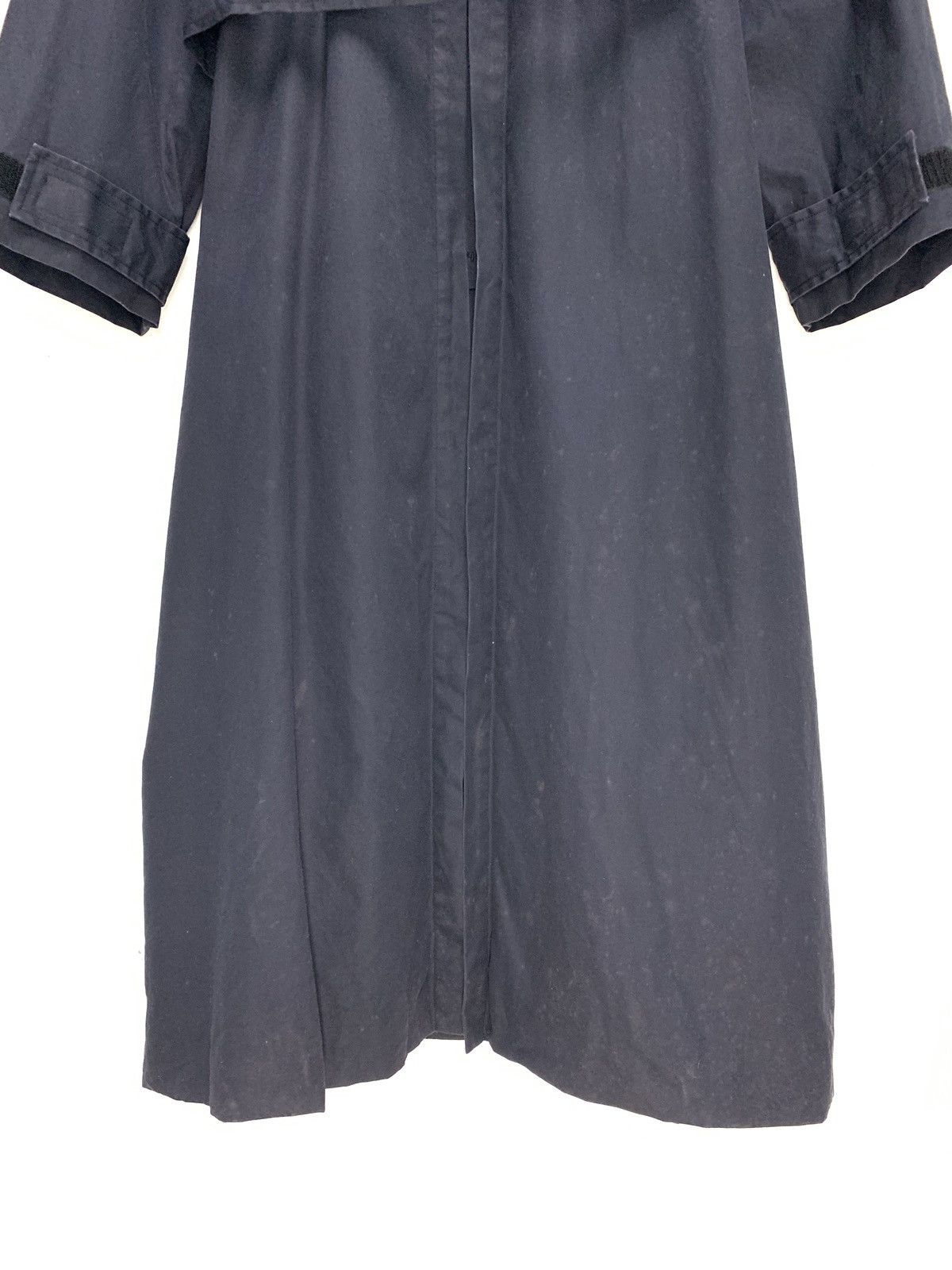 CABANE de ZUCCa × Issey Miyake × Japanese Brand 🇯🇵AW00 Zucca By Issey Miyake Navy Blue Trench Coat Size US M / EU 48-50 / 2 - 6 Thumbnail