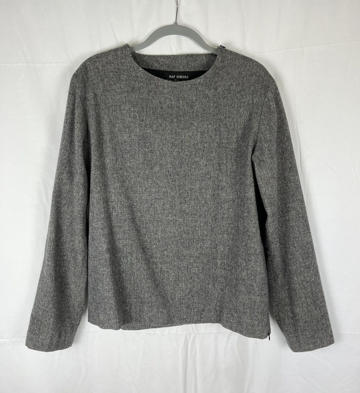 Raf Simons AW 1999 Hidden Zipper Woven Suiting Sweater Size US M / EU 48-50 / 2 - 2 Thumbnail