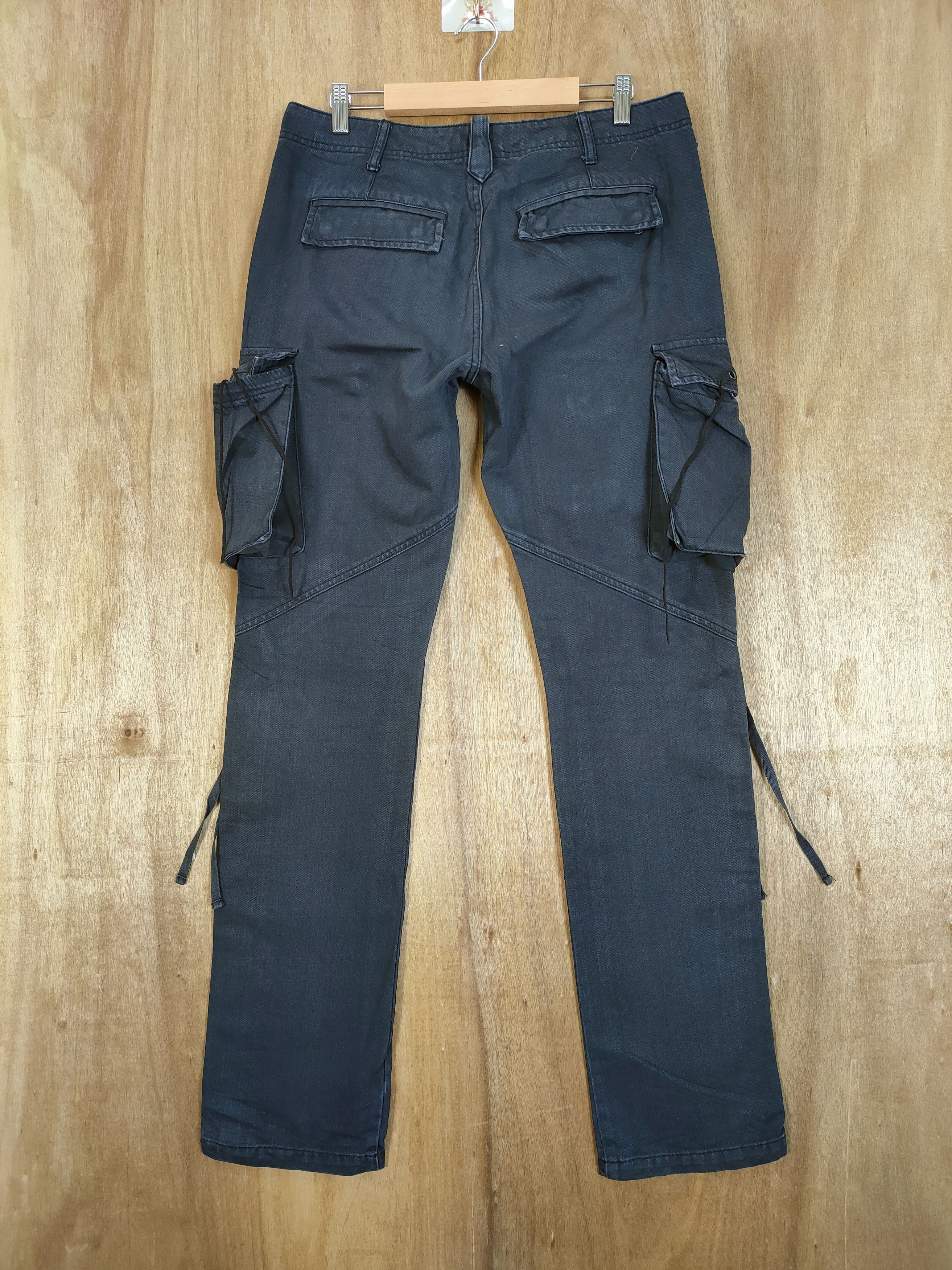 Tornado Mart RARE💥 VINTAGE TORNADO MART BONDAGE CARGO PANTS Size US 33 - 4 Thumbnail