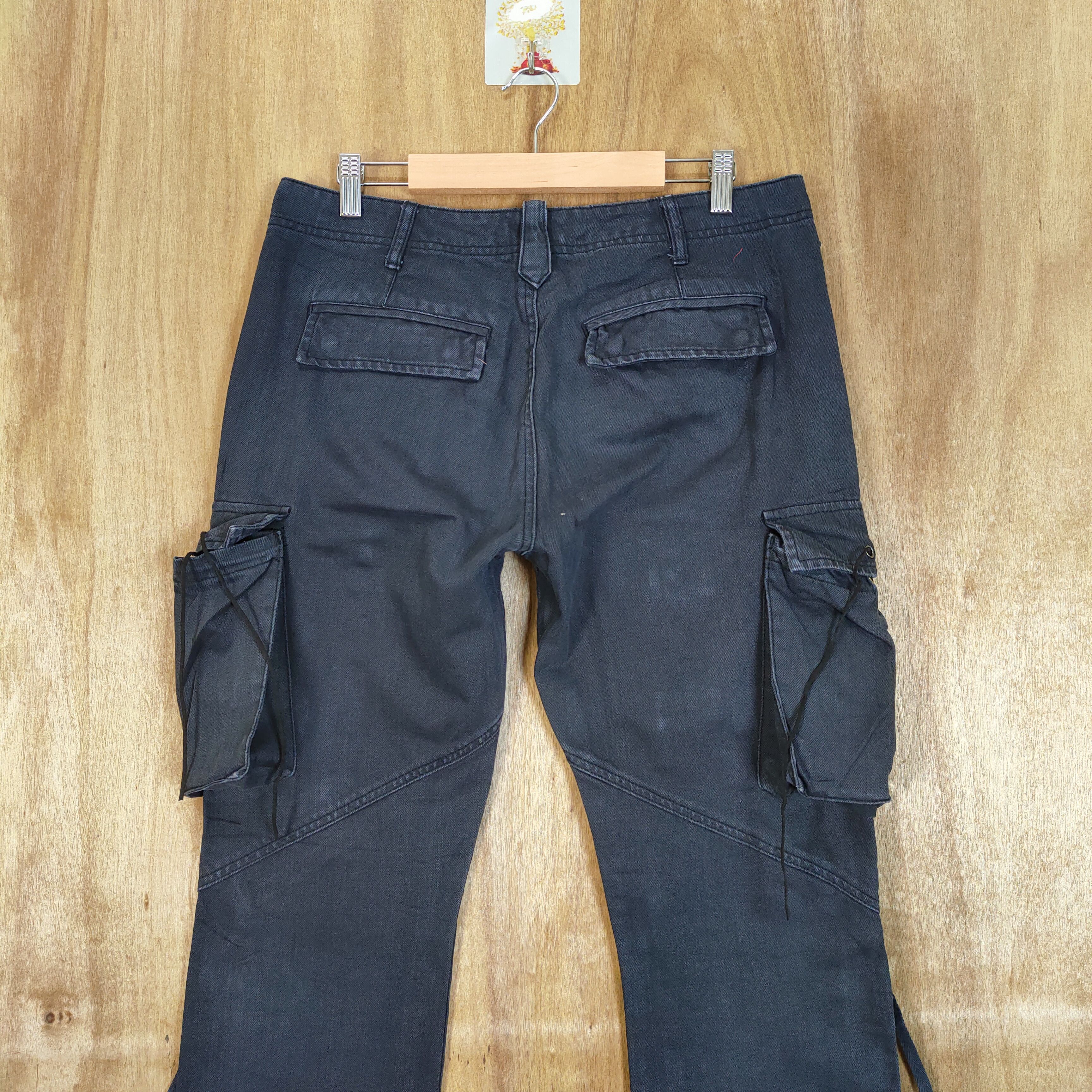 Tornado Mart RARE💥 VINTAGE TORNADO MART BONDAGE CARGO PANTS Size US 33 - 5 Thumbnail