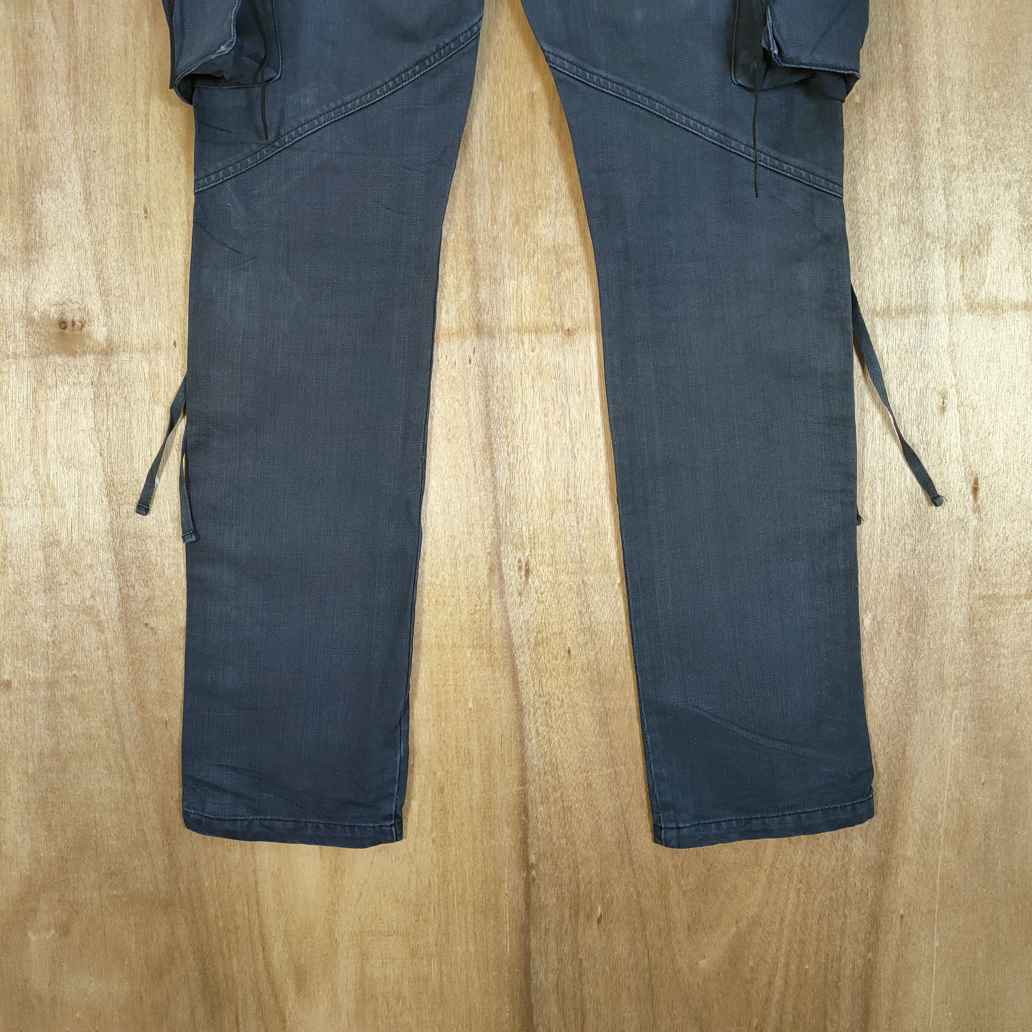 Tornado Mart RARE💥 VINTAGE TORNADO MART BONDAGE CARGO PANTS Size US 33 - 6 Thumbnail