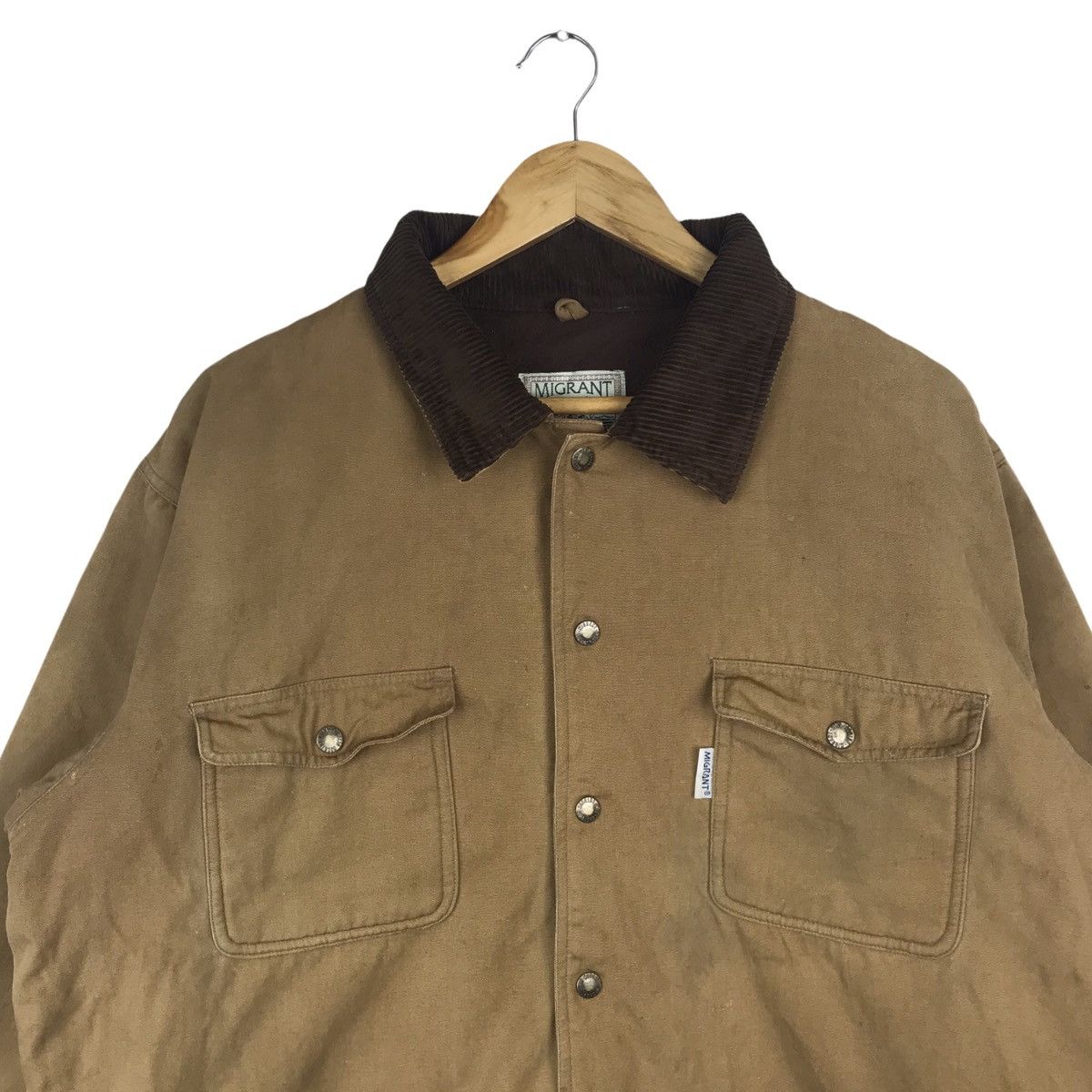 Vintage Vintage 90s Migrant Hunting Chore Jacket Size US L / EU 52-54 / 3 - 2 Thumbnail