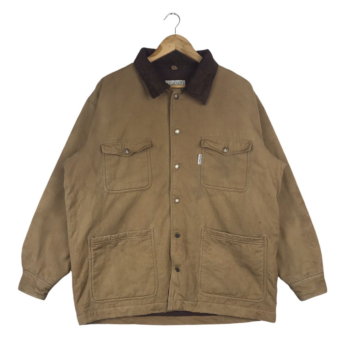 Vintage Vintage 90s Migrant Hunting Chore Jacket Size US L / EU 52-54 / 3 - 1 Thumbnail