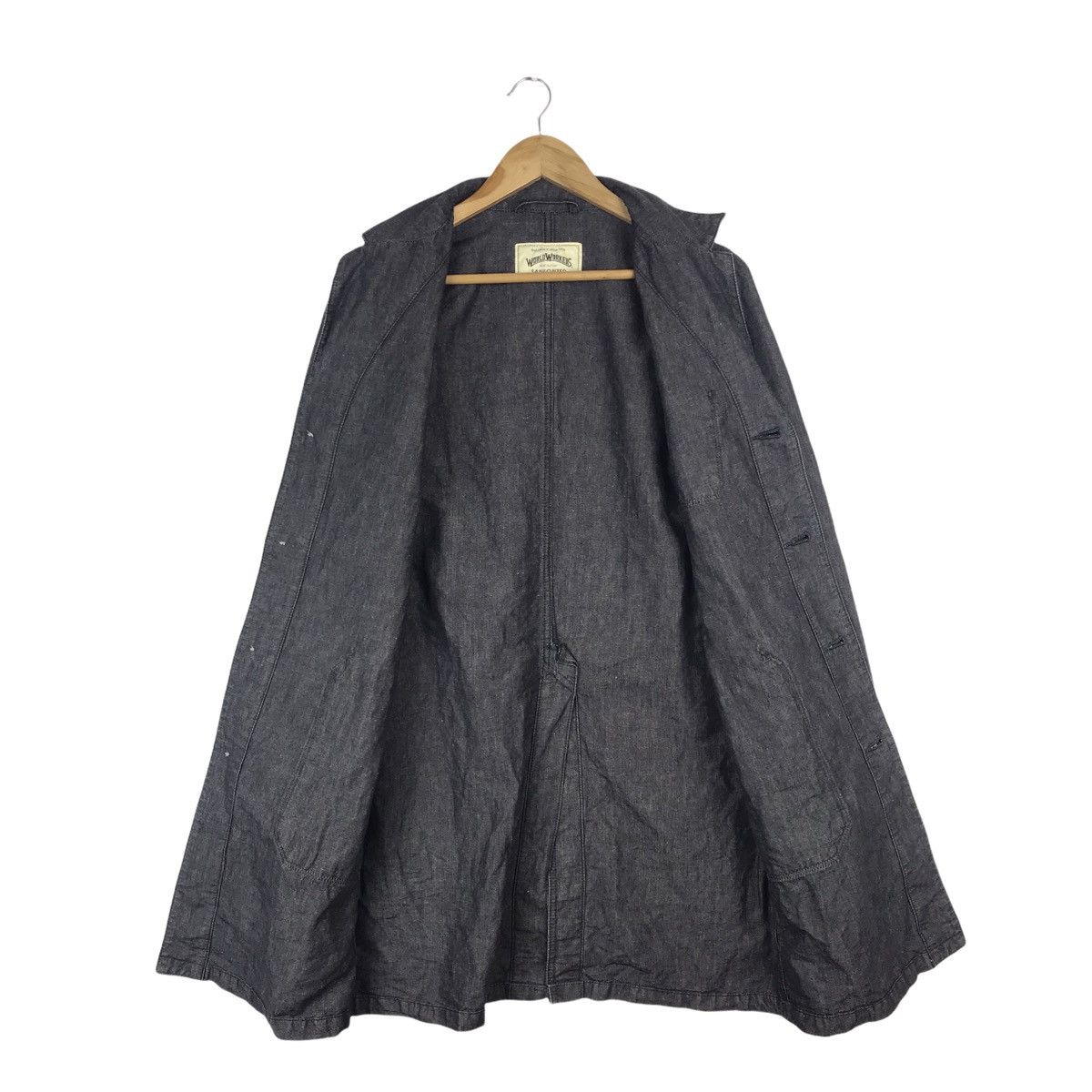 Vintage VintageWorkwear Denim Workers Sanforized Denim Parka Jacket Size US S / EU 44-46 / 1 - 6 Thumbnail