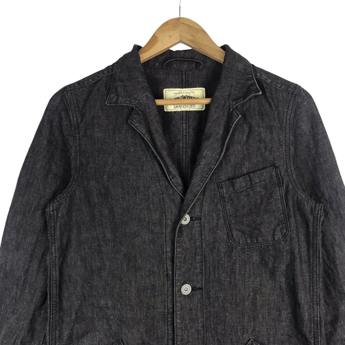 Vintage VintageWorkwear Denim Workers Sanforized Denim Parka Jacket Size US S / EU 44-46 / 1 - 2 Thumbnail