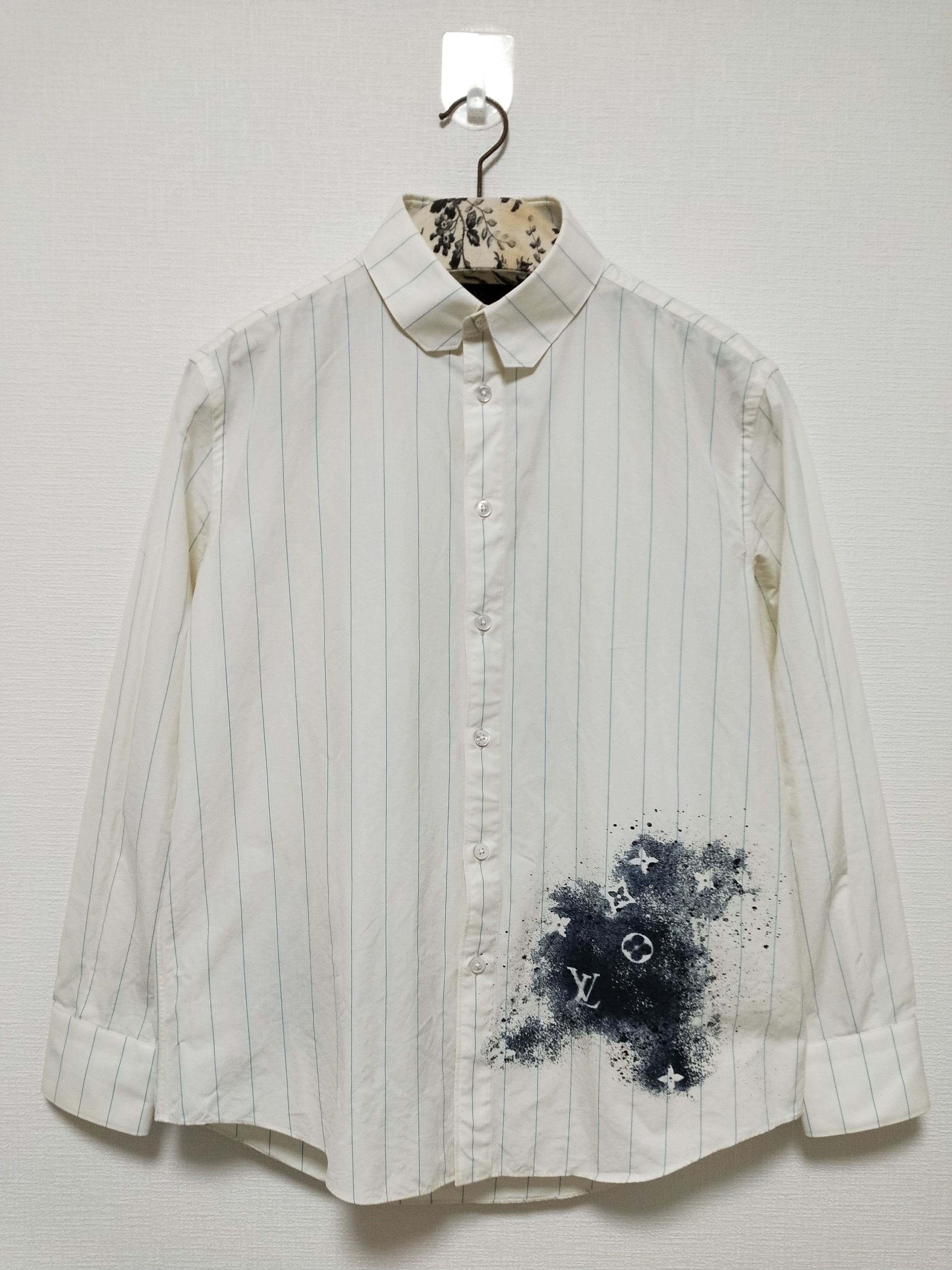 Louis Vuitton Flower Monogram Regular Fit Shirt Size US S / EU 44-46 / 1 - 1 Thumbnail