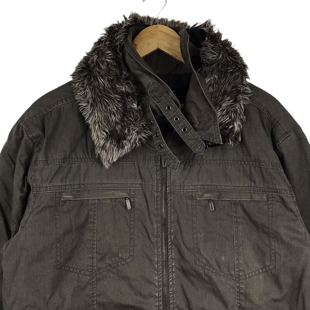 Japanese Brand Splendid Satisfaction Fur Khakis Rider Jacket Size US XXL / EU 58 / 5 - 7 Thumbnail