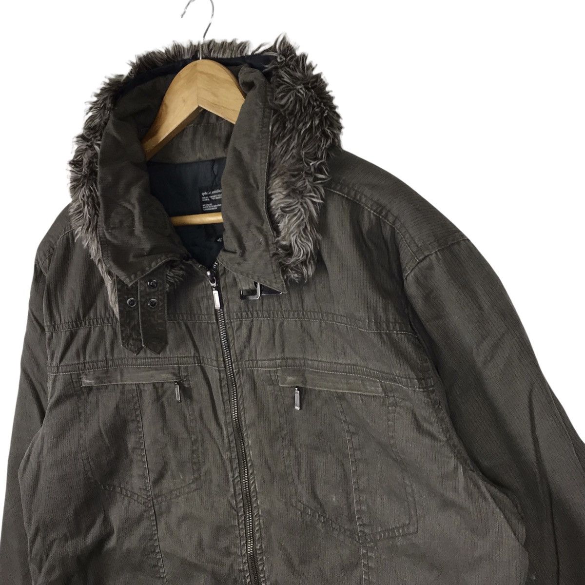 Japanese Brand Splendid Satisfaction Fur Khakis Rider Jacket Size US XXL / EU 58 / 5 - 3 Thumbnail