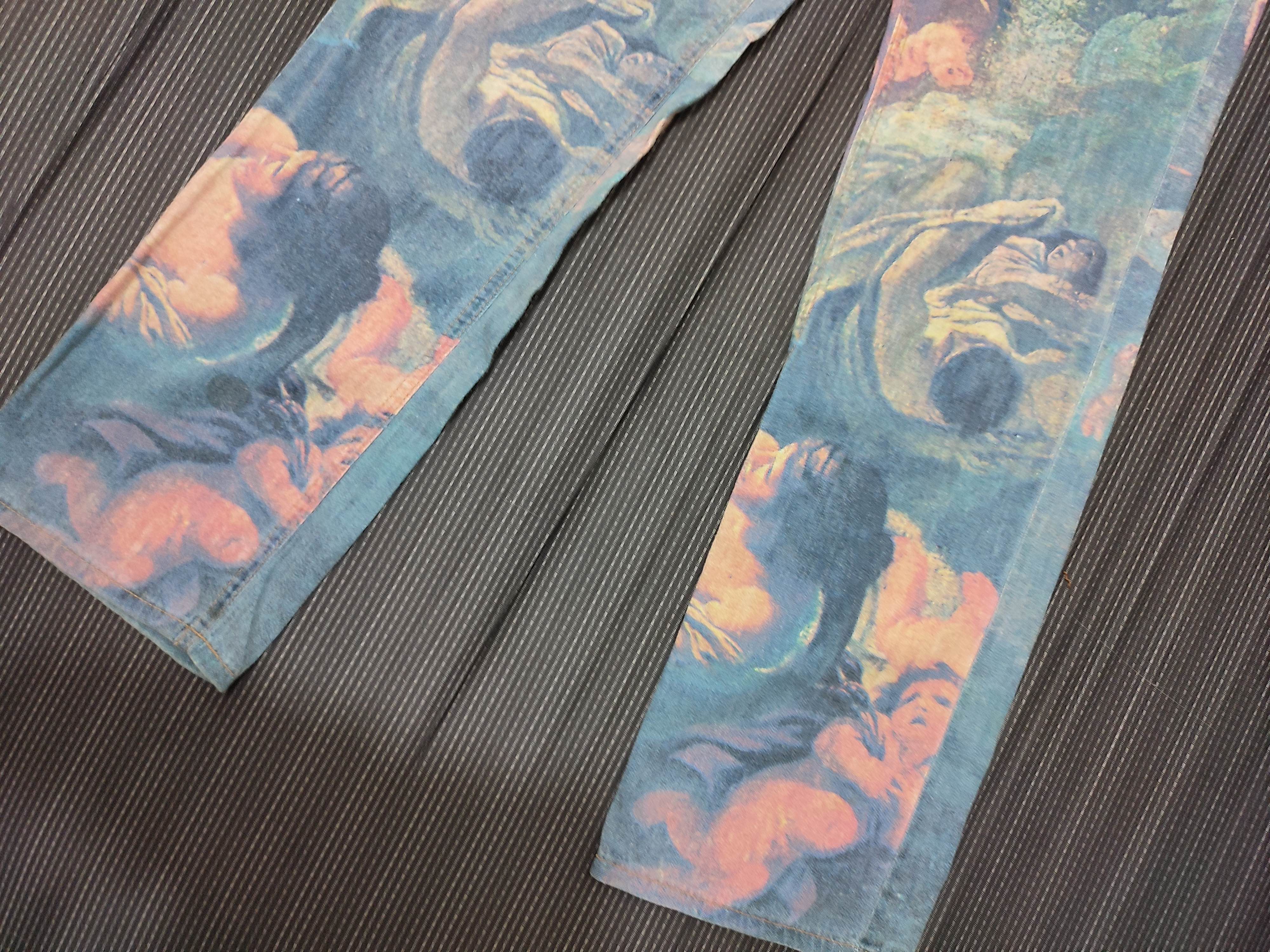 Other 🔥Rare!! Vintage GV Fullprint Art Pants Made In Italy Size US 28 / EU 44 - 3 Thumbnail