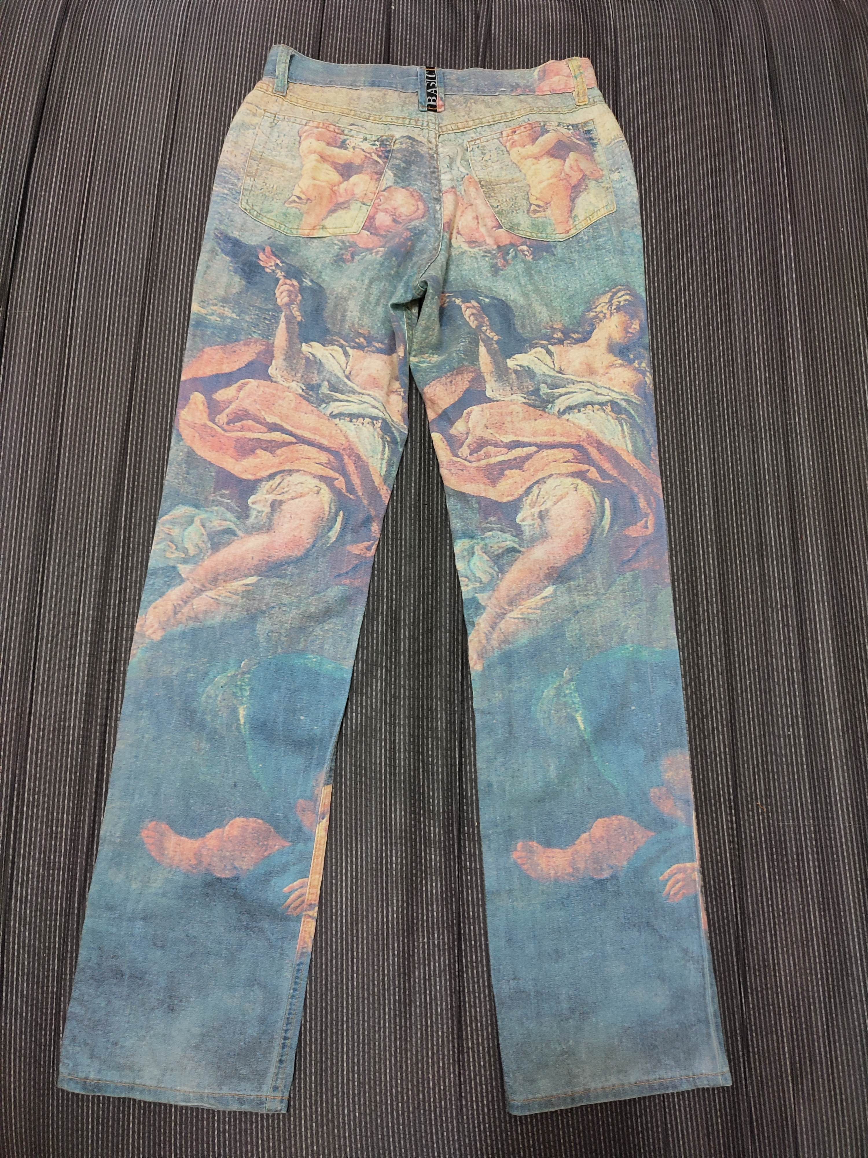 Other 🔥Rare!! Vintage GV Fullprint Art Pants Made In Italy Size US 28 / EU 44 - 7 Thumbnail