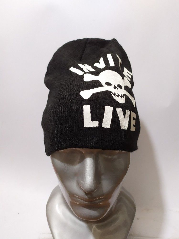 🔥Invite Live Skeleton Skull Beanie Punk Bondage Design Hat