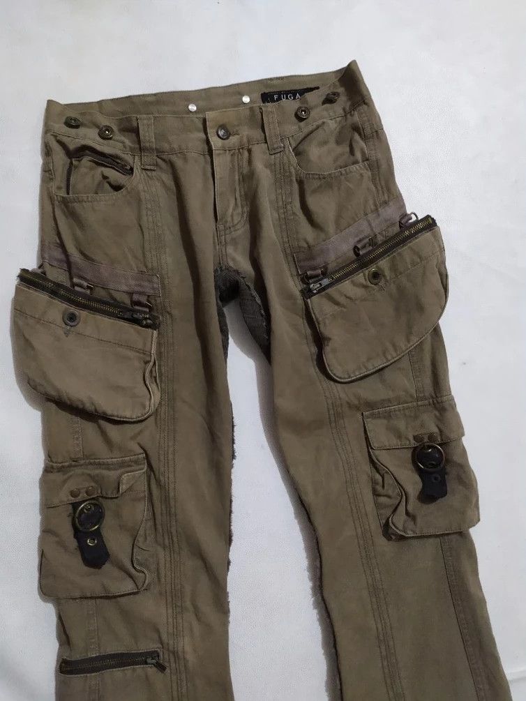 Japanese Brand 🔥Rare!!Fuga Cargo Pant Multi Pocket Dirty Detachable pocket Size US 28 / EU 44 - 2 Thumbnail