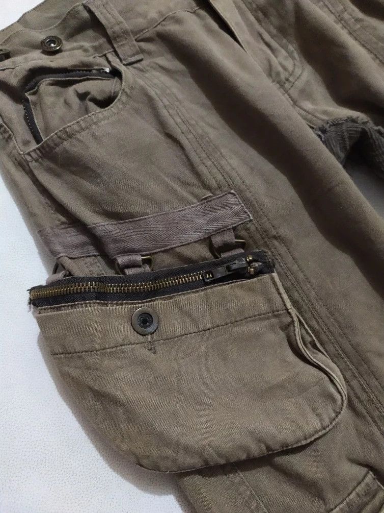 Japanese Brand 🔥Rare!!Fuga Cargo Pant Multi Pocket Dirty Detachable pocket Size US 28 / EU 44 - 3 Thumbnail