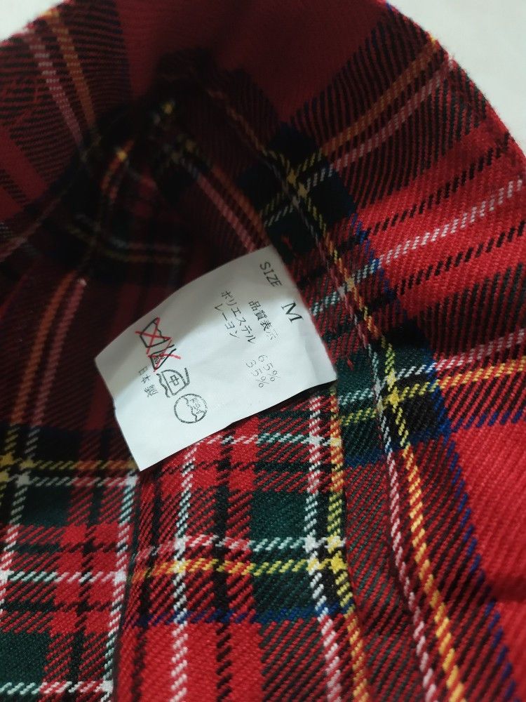 Japanese Brand 🔥Unknown JapaneseTartan Bondage Punk Checkered tartan Pants Size US 29 - 11 Thumbnail