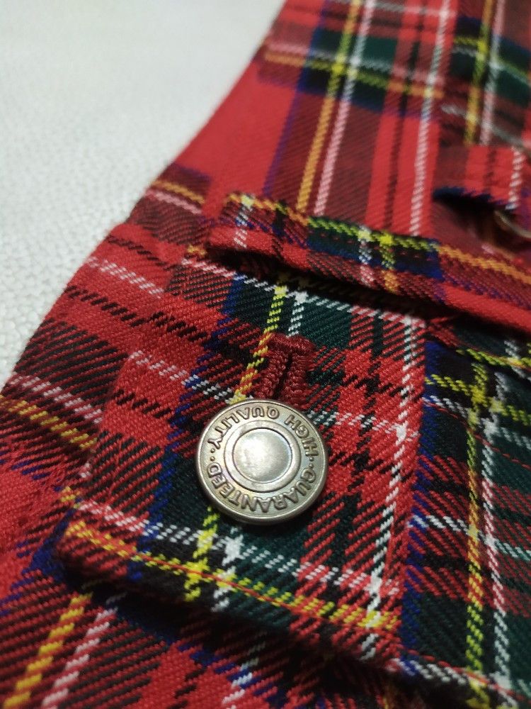 Japanese Brand 🔥Unknown JapaneseTartan Bondage Punk Checkered tartan Pants Size US 29 - 7 Thumbnail