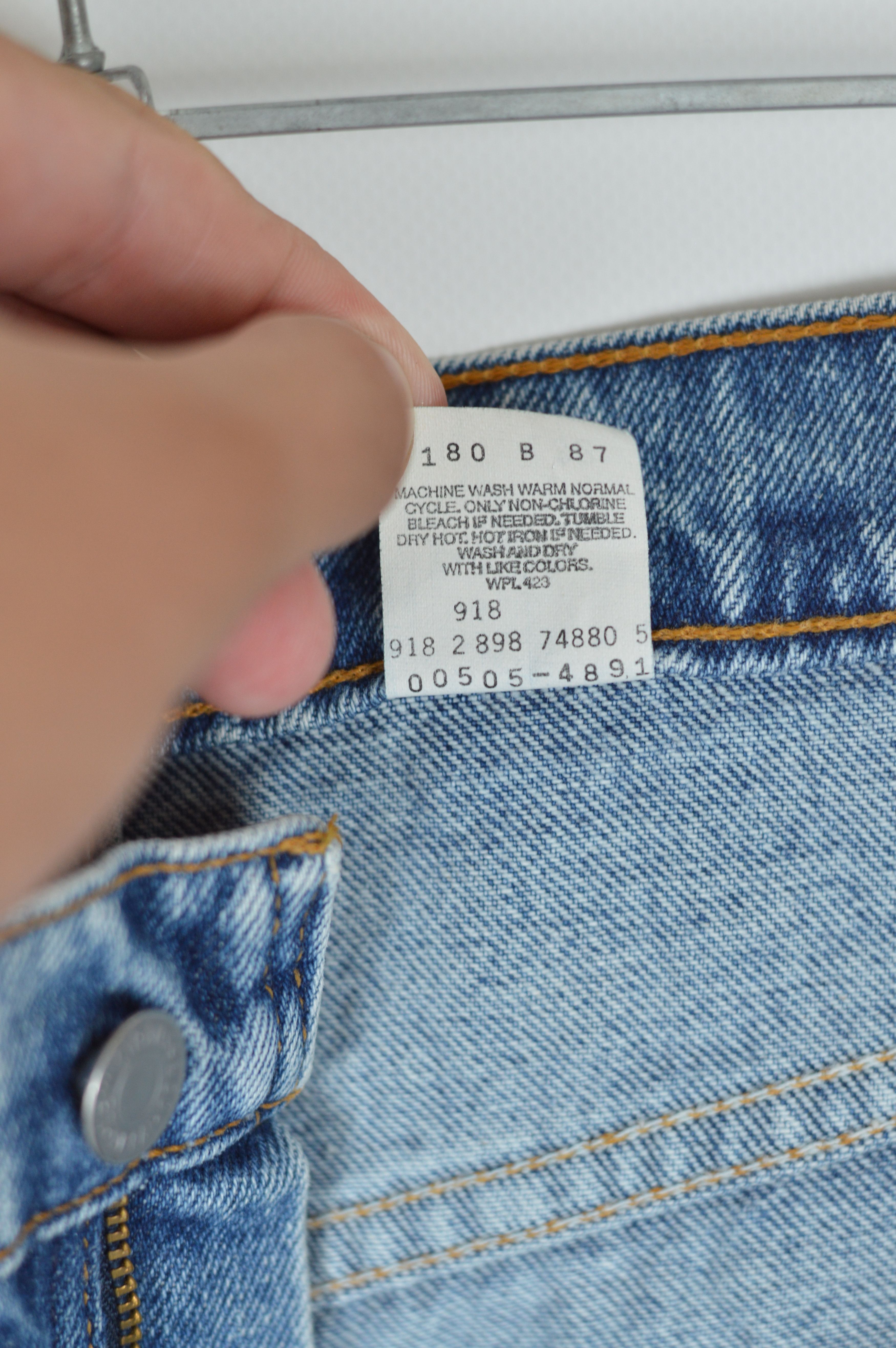 Levi's × Levi's Vintage Clothing × Vintage Vintage Made In USA Levi's 505 Blue Denim Pant Size US 36 / EU 52 - 14 Thumbnail