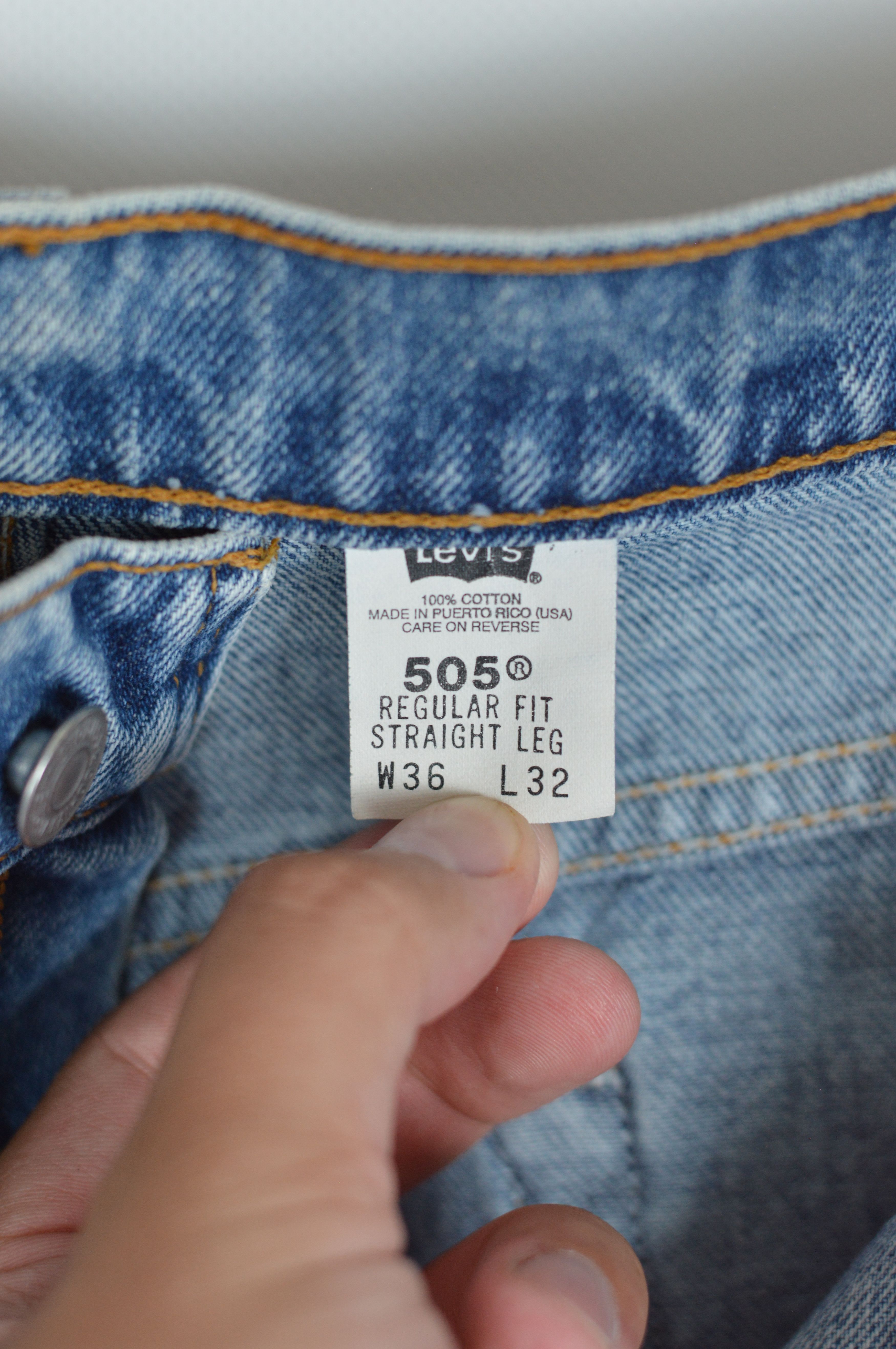 Levi's × Levi's Vintage Clothing × Vintage Vintage Made In USA Levi's 505 Blue Denim Pant Size US 36 / EU 52 - 13 Thumbnail