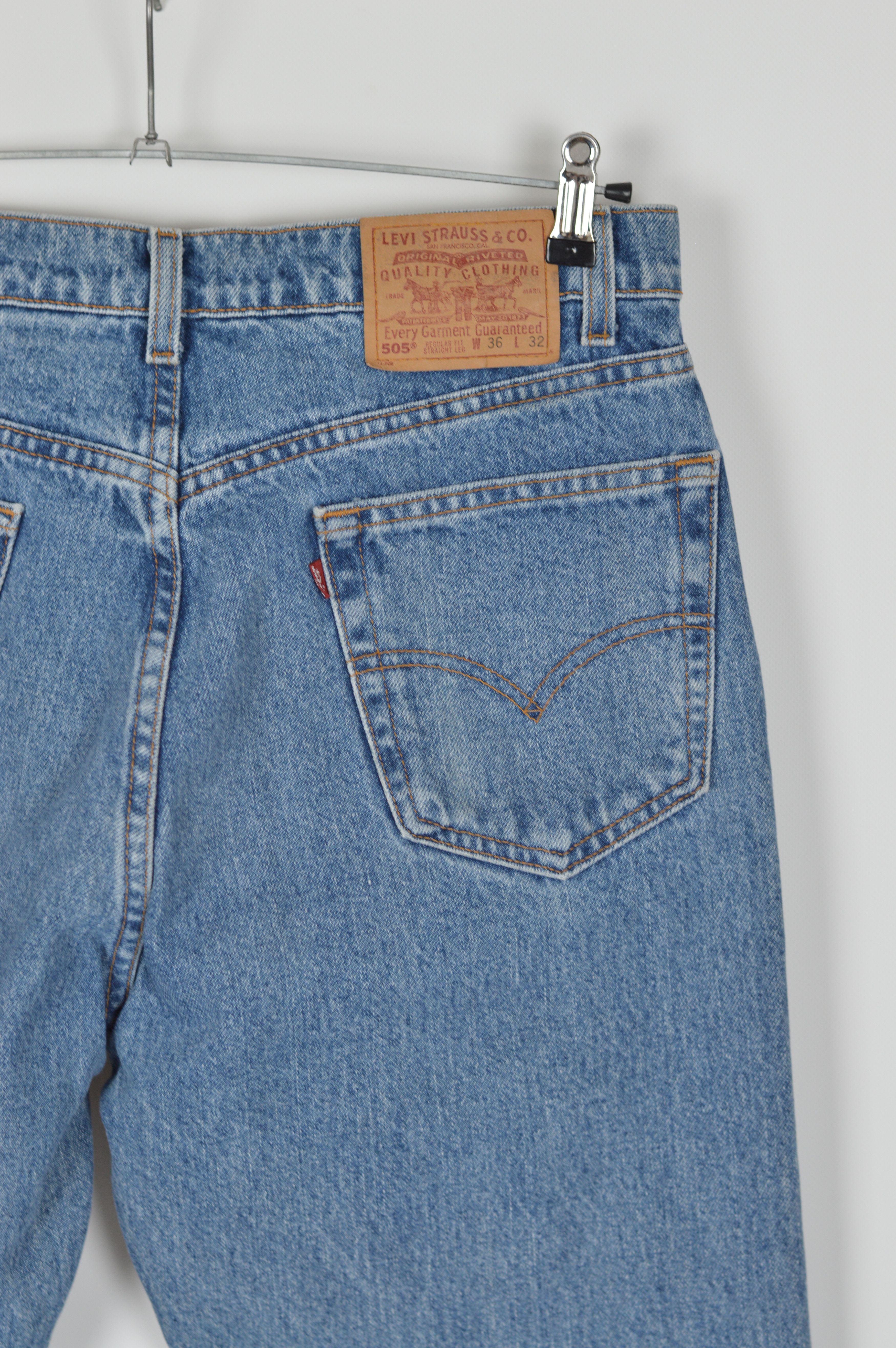 Levi's × Levi's Vintage Clothing × Vintage Vintage Made In USA Levi's 505 Blue Denim Pant Size US 36 / EU 52 - 9 Thumbnail