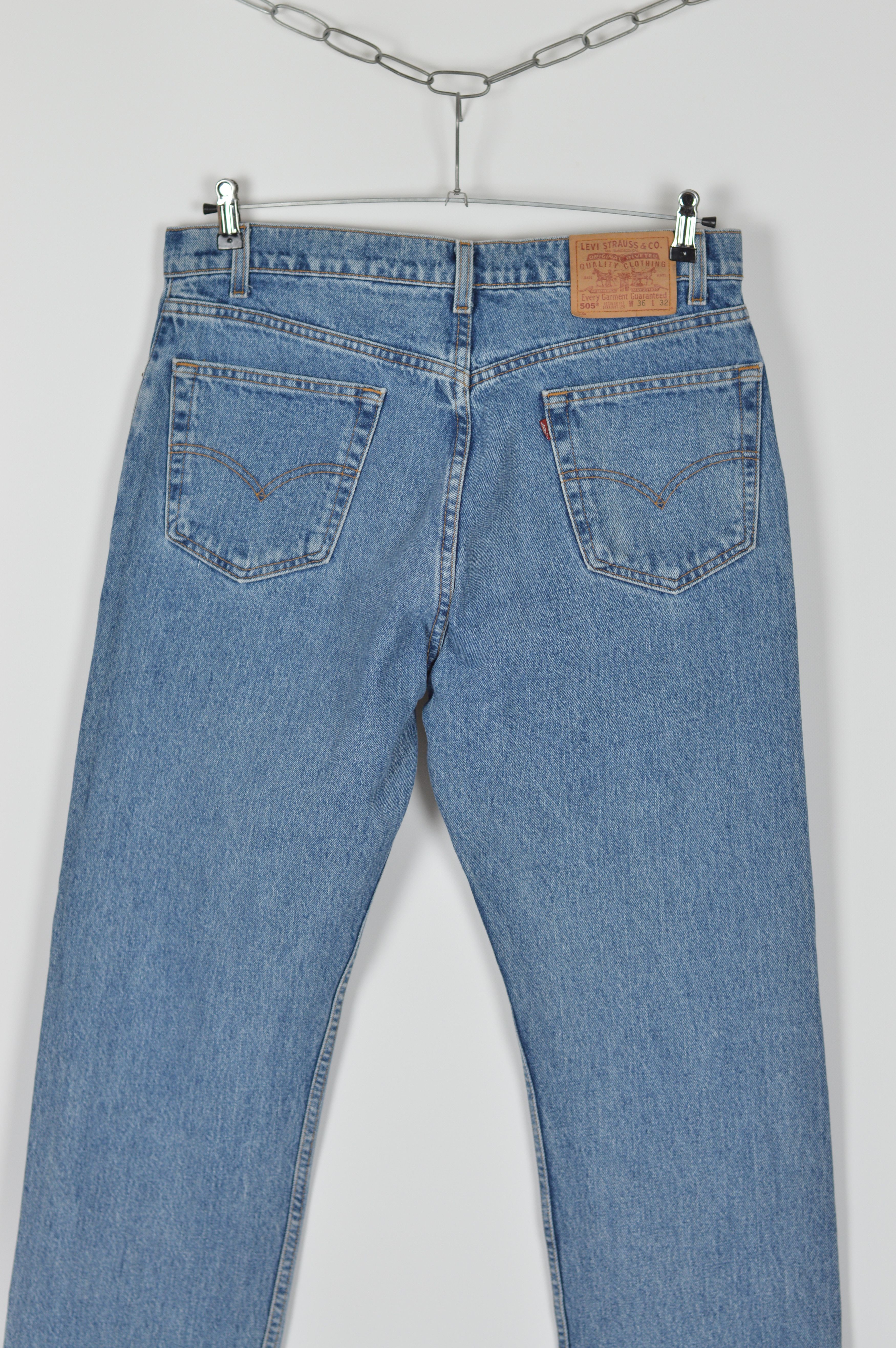 Levi's × Levi's Vintage Clothing × Vintage Vintage Made In USA Levi's 505 Blue Denim Pant Size US 36 / EU 52 - 8 Thumbnail
