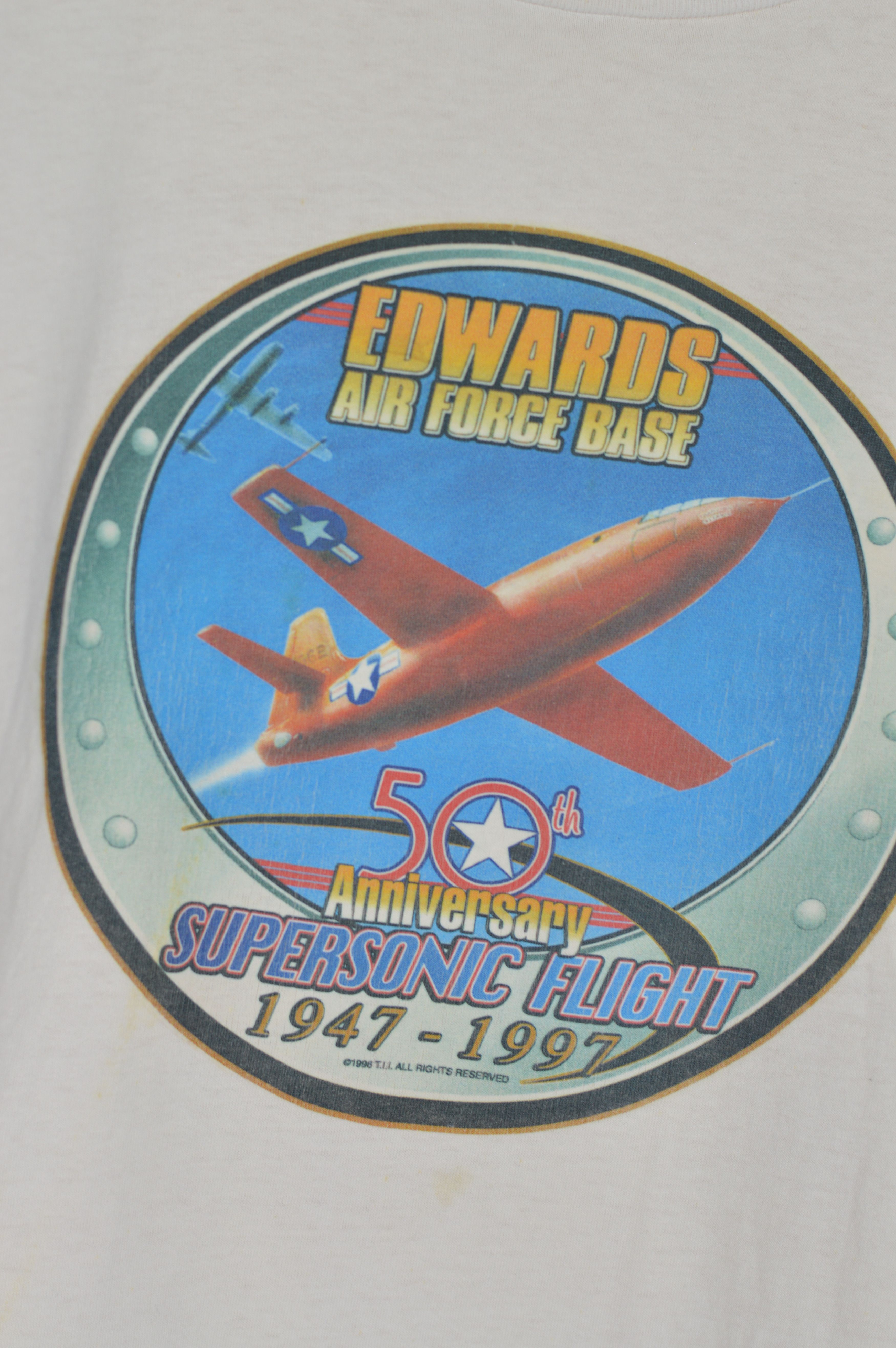 Vintage Vintage "Edwards Air Force Base 50th Anniversary 1997" Size US L / EU 52-54 / 3 - 4 Thumbnail