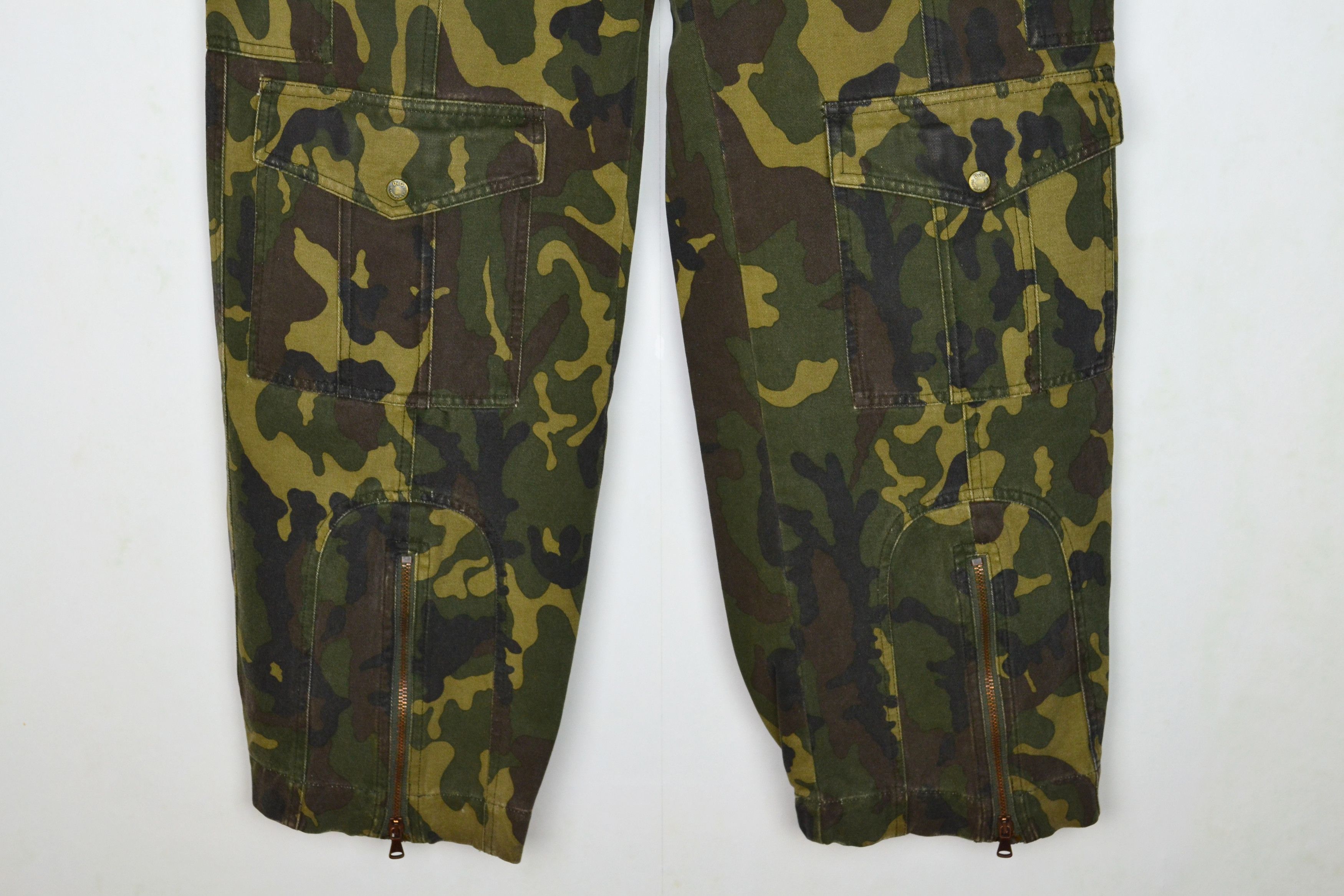 Dolce & Gabbana DOLCE GABBANA Cargo Pants Camo D&G 2003 Trousers Zip Size US 32 / EU 48 - 4 Thumbnail