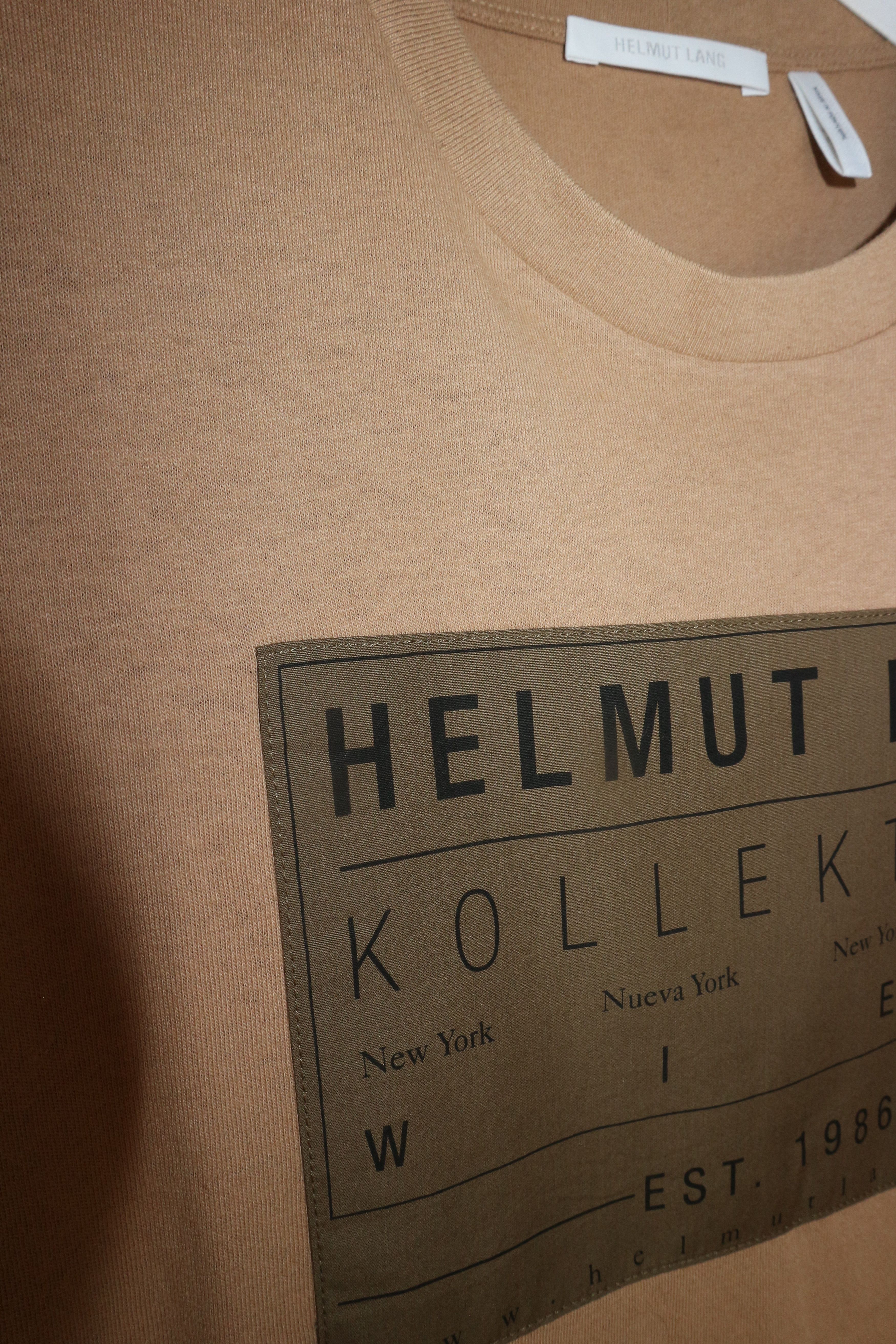 Helmut Lang Patch logo t-shirt Size US M / EU 48-50 / 2 - 11 Thumbnail