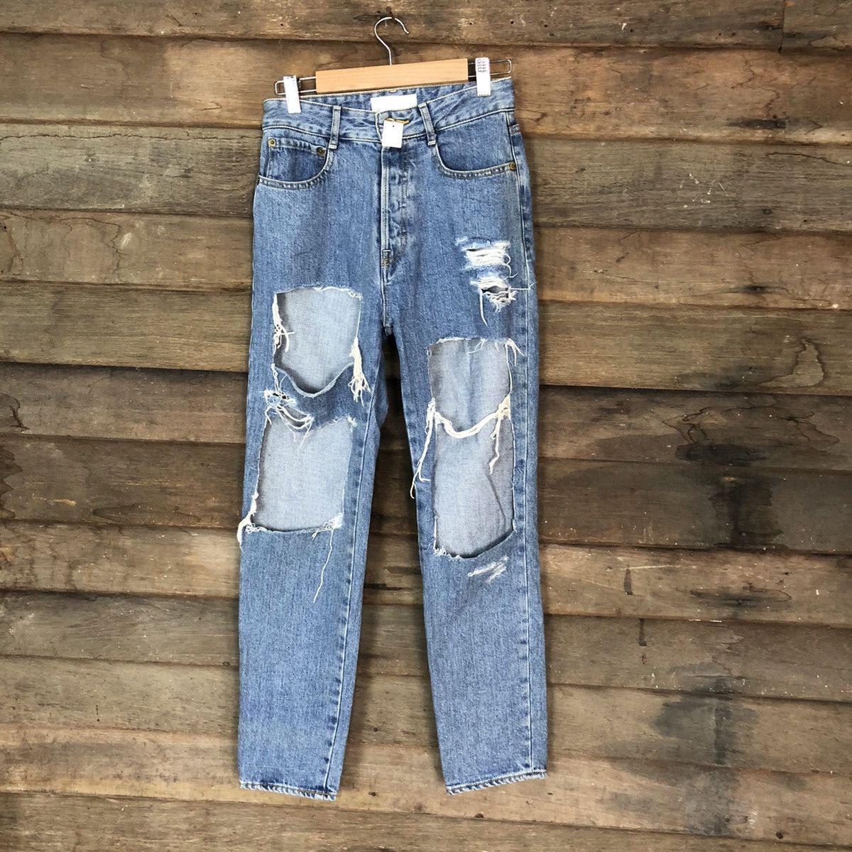 image of Distressed Denim Lr Daily Stock Denim Pants 4542 in Blue, Men's (Size 26)