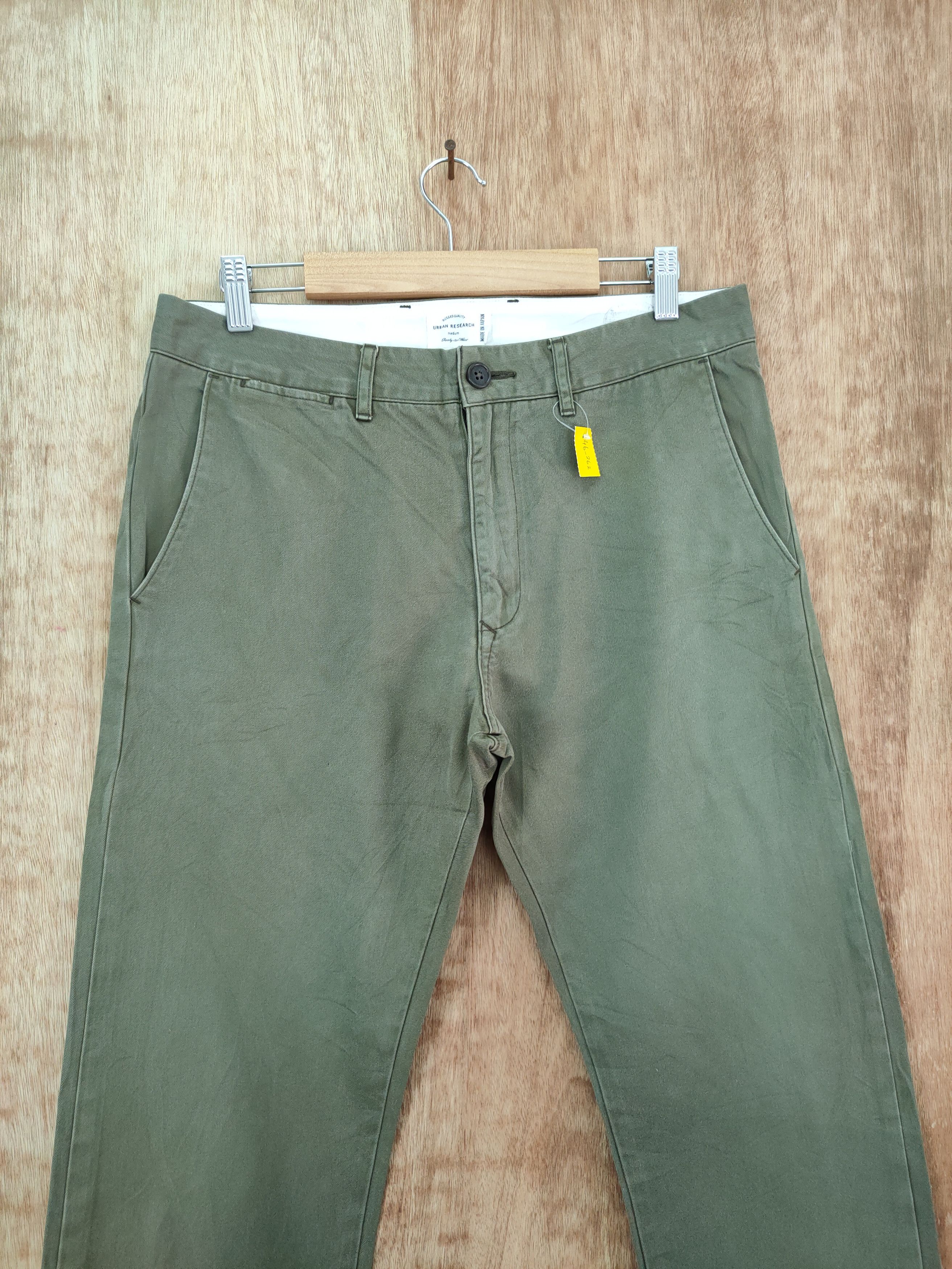 URBAN RESEARCH DOORS DLL Urban Research Green casual cargo pants #46-262 Size US 31 - 3 Thumbnail