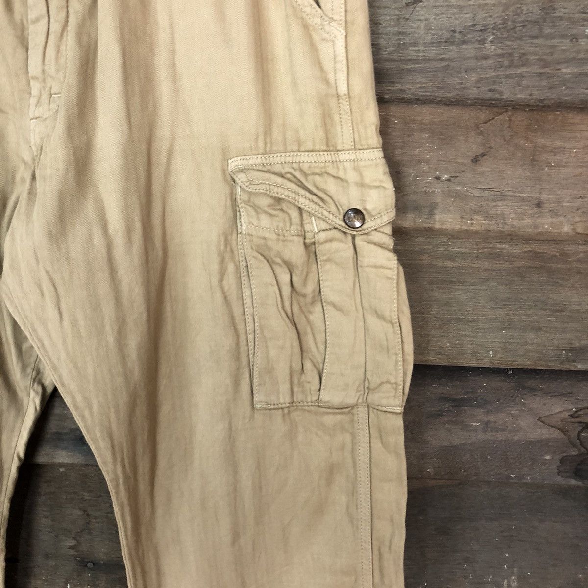 Lee DL Lee Brown Cargo jogger Multipocket japan Pants #1934 Size US 34 / EU 50 - 7 Thumbnail
