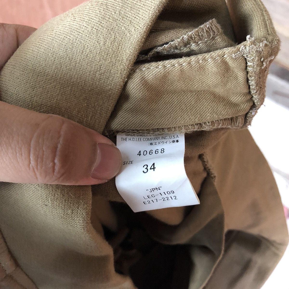 Lee DL Lee Brown Cargo jogger Multipocket japan Pants #1934 Size US 34 / EU 50 - 18 Thumbnail