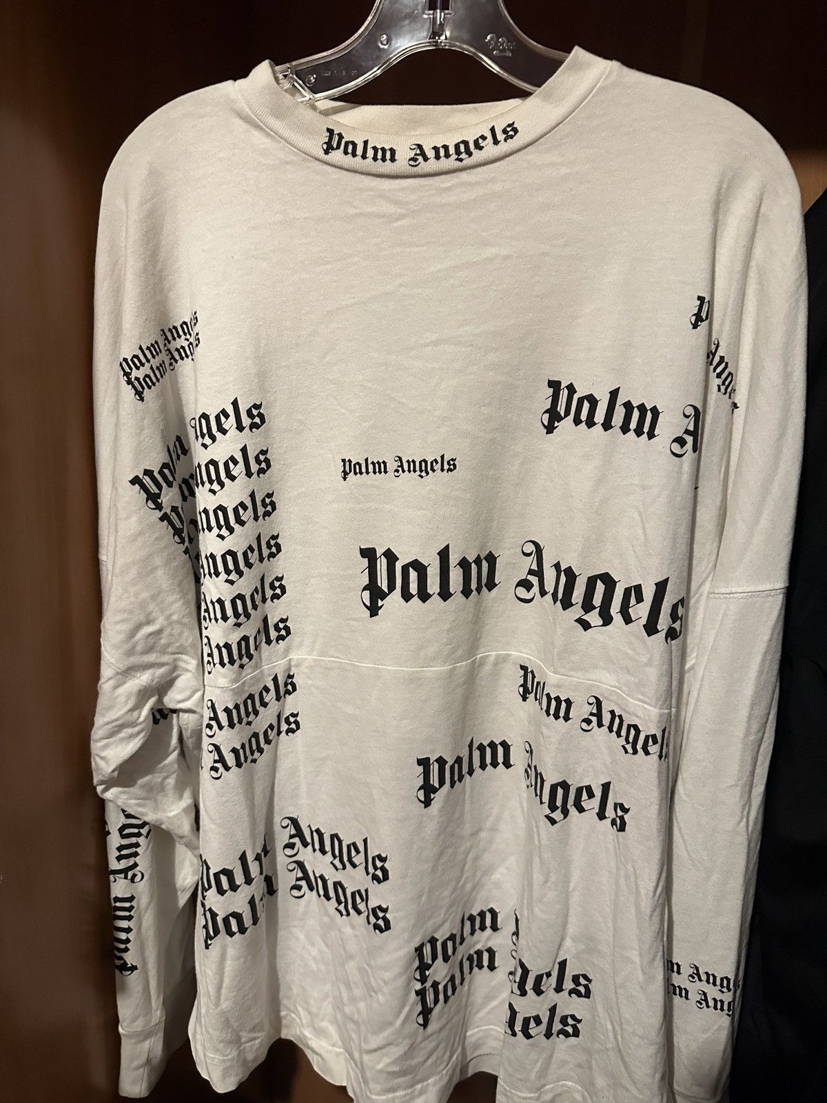 Palm Angels Shooting Stars Oversized T-Shirt White Black Men's - FW21 - US