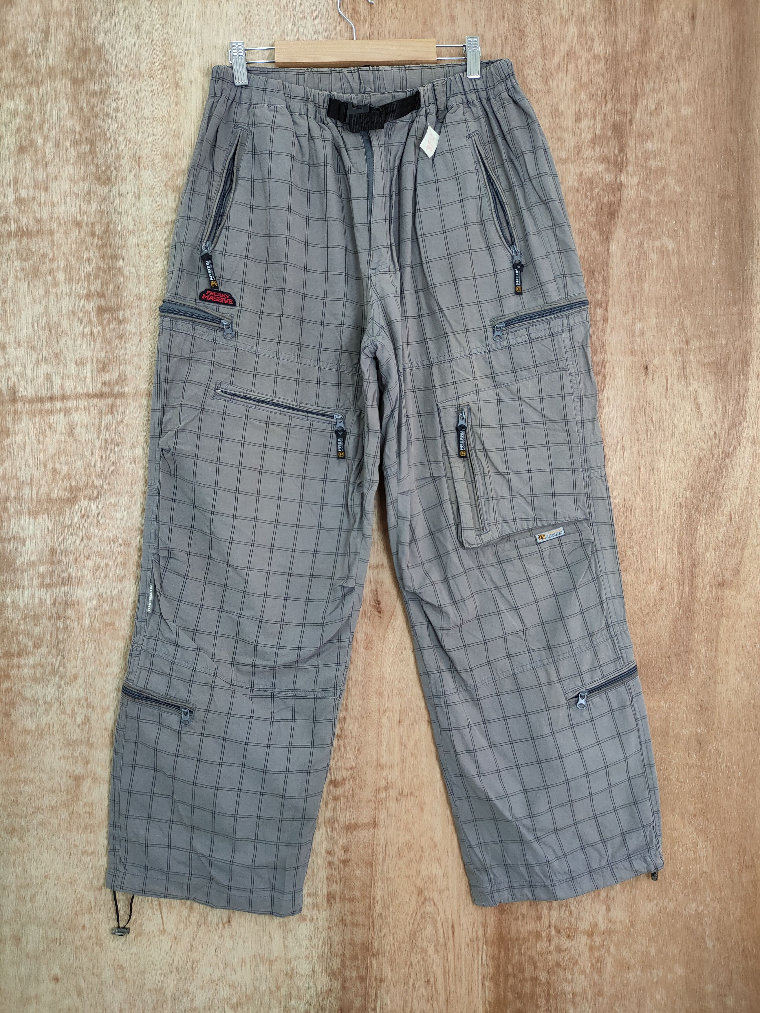 Japanese Brand × Think Skateboards DL Freaky Massive checkered skater multipocket pants#298 Size US 33 - 1 Thumbnail