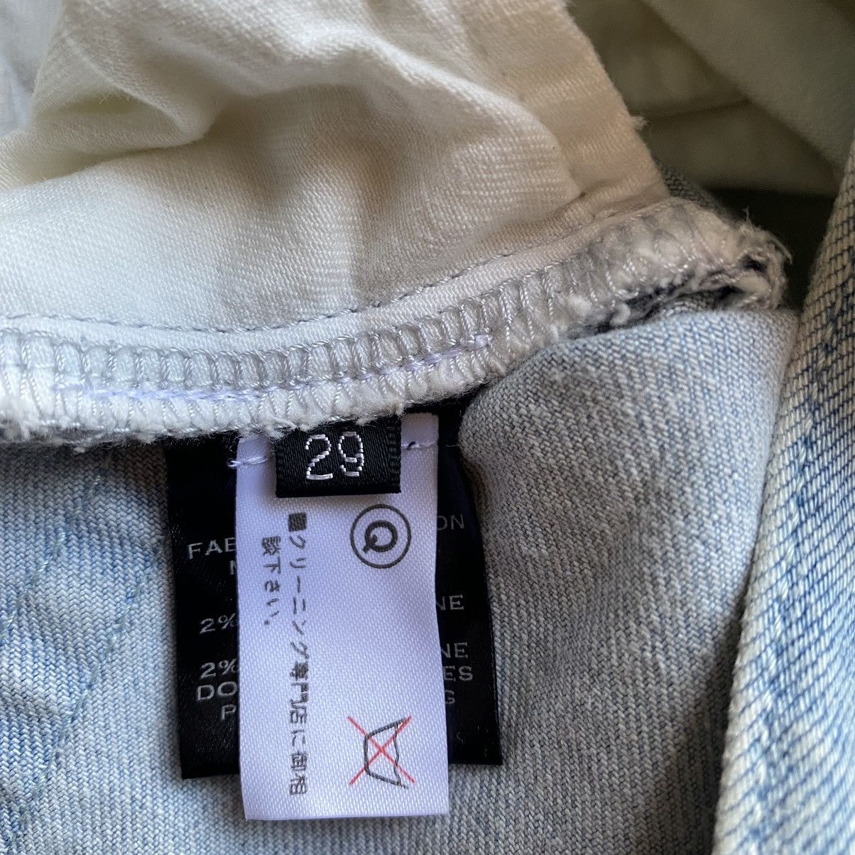 Balmain SS15 Light Blue Biker Stretch Denim Jeans Size US 29 - 8 Thumbnail