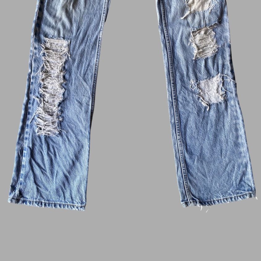 Levi's Vintage 517 Orange Tab Sample Ripped And Repaired Bootcut Size US 31 - 2 Thumbnail
