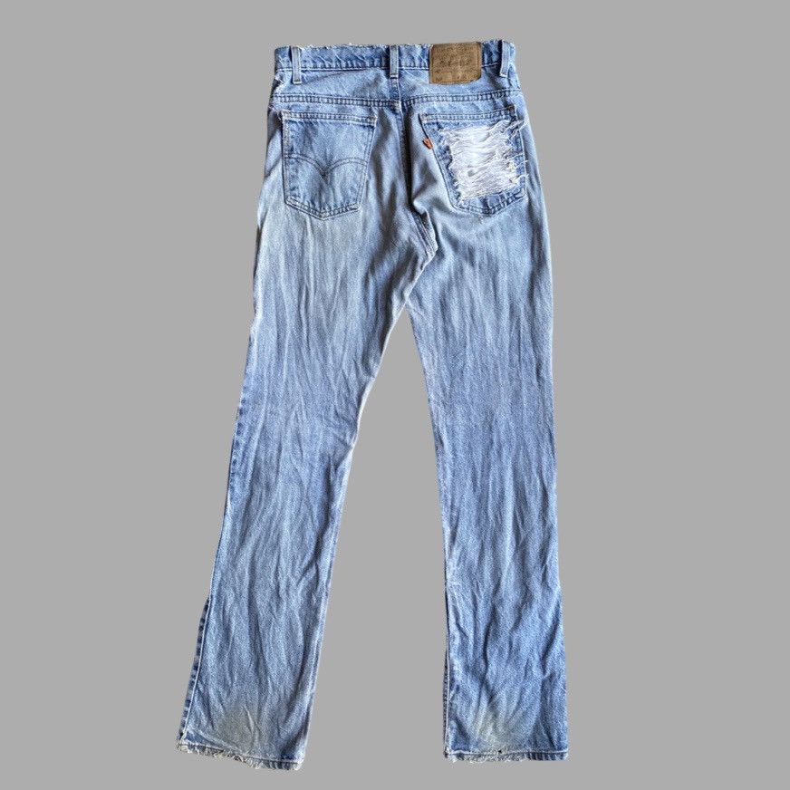 Levi's Vintage 517 Orange Tab Sample Ripped And Repaired Bootcut Size US 31 - 5 Thumbnail