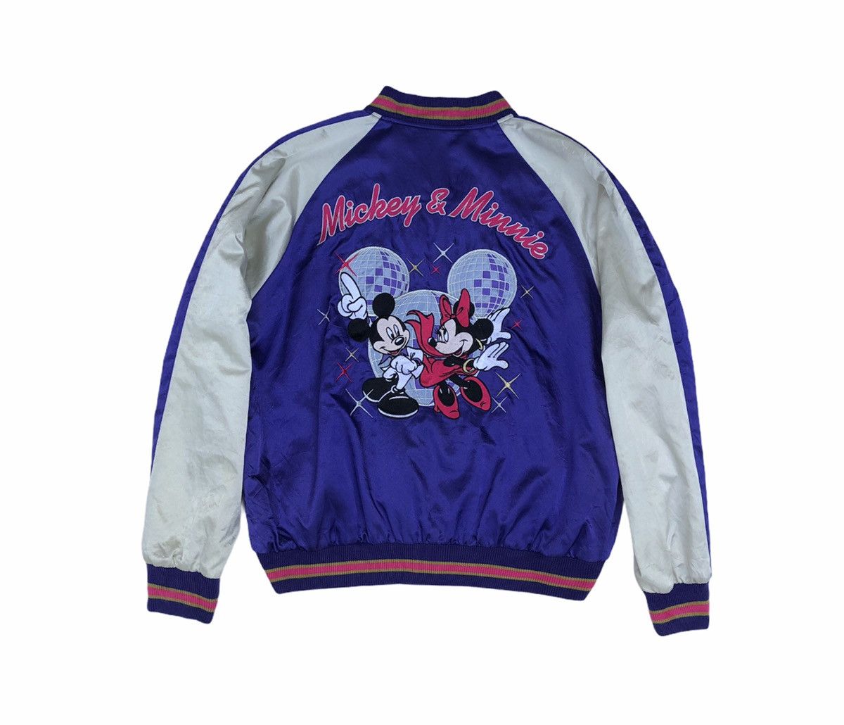 Vintage Japanese Design Disney Mickey & Minnie Mouse Sukajan Jacket Size US L / EU 52-54 / 3 - 1 Thumbnail