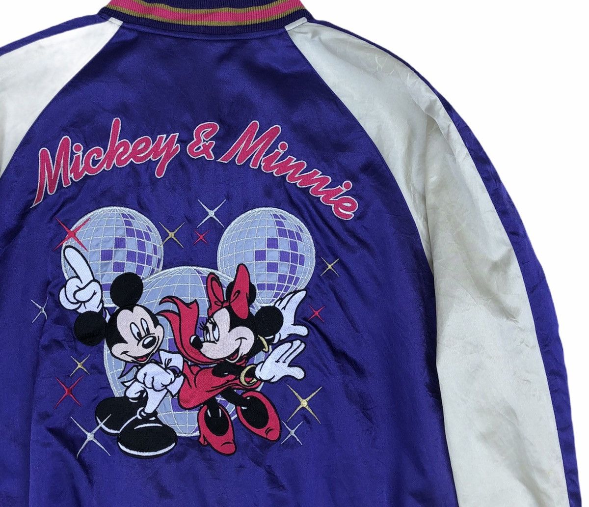 Vintage Japanese Design Disney Mickey & Minnie Mouse Sukajan Jacket Size US L / EU 52-54 / 3 - 6 Thumbnail