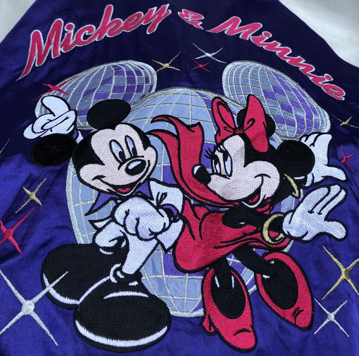 Vintage Japanese Design Disney Mickey & Minnie Mouse Sukajan Jacket Size US L / EU 52-54 / 3 - 7 Thumbnail