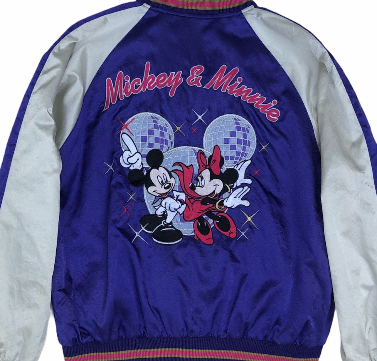 Vintage Japanese Design Disney Mickey & Minnie Mouse Sukajan Jacket Size US L / EU 52-54 / 3 - 2 Thumbnail