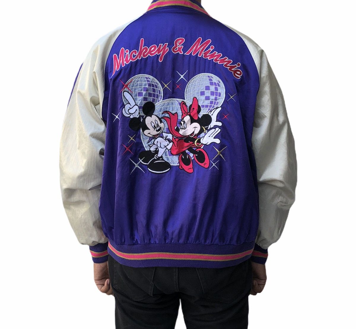 Vintage Japanese Design Disney Mickey & Minnie Mouse Sukajan Jacket Size US L / EU 52-54 / 3 - 4 Thumbnail