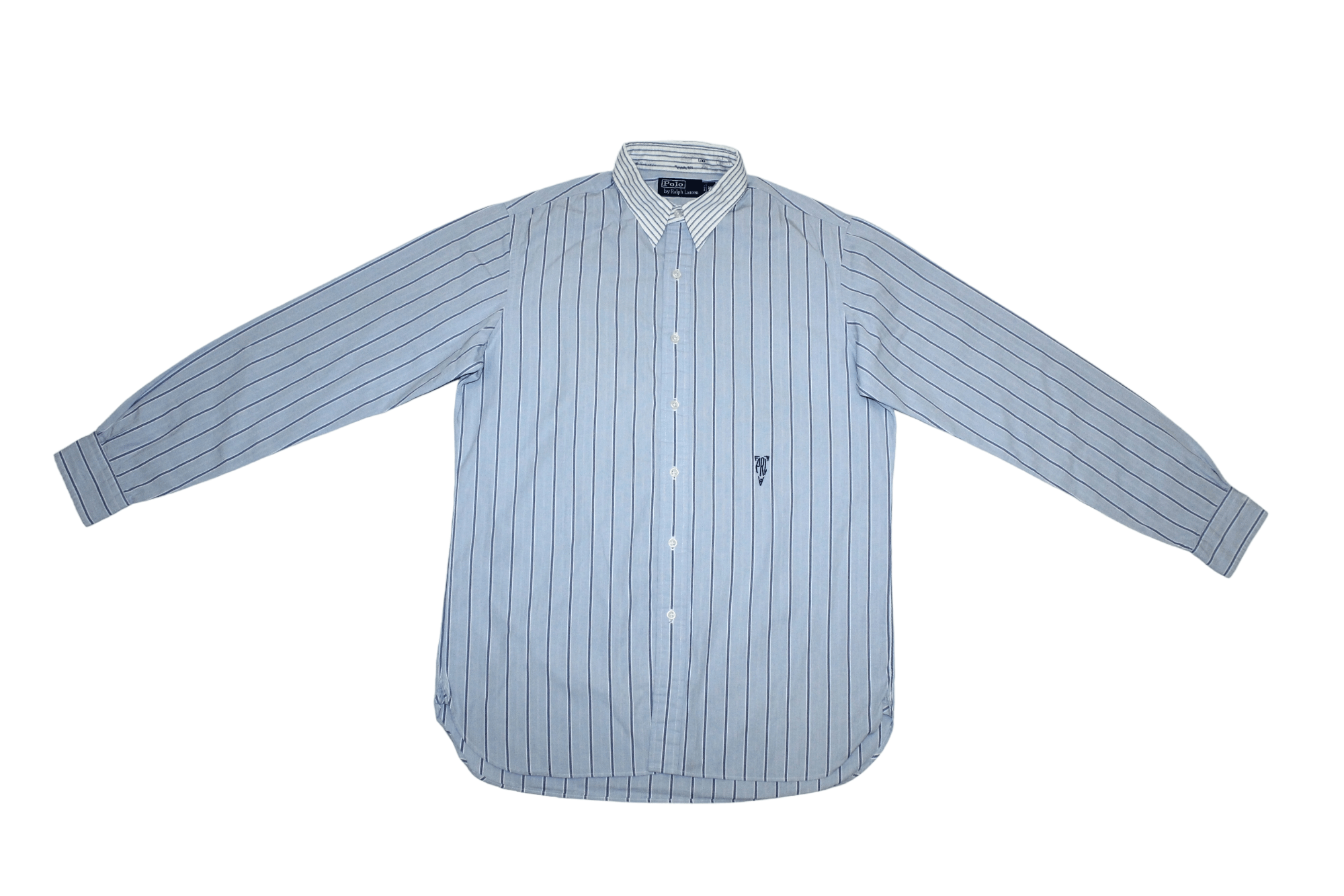 Polo Ralph Lauren Rare Vintage Polo R.L. Pinstripes Casual Shirt Marine Collar Size US M / EU 48-50 / 2 - 5 Thumbnail
