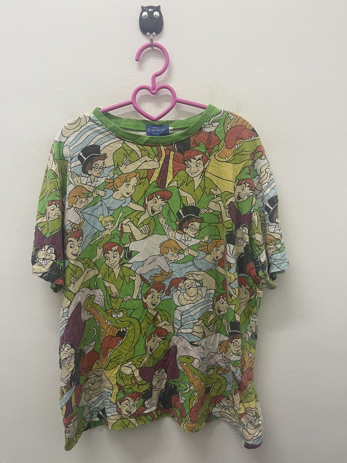 Disney Rare Vintage DISNEY Peter Pan Full All Over Size US L / EU 52-54 / 3 - 1 Thumbnail