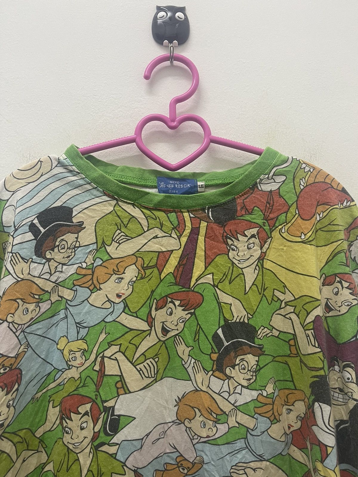 Disney Rare Vintage DISNEY Peter Pan Full All Over Size US L / EU 52-54 / 3 - 2 Thumbnail