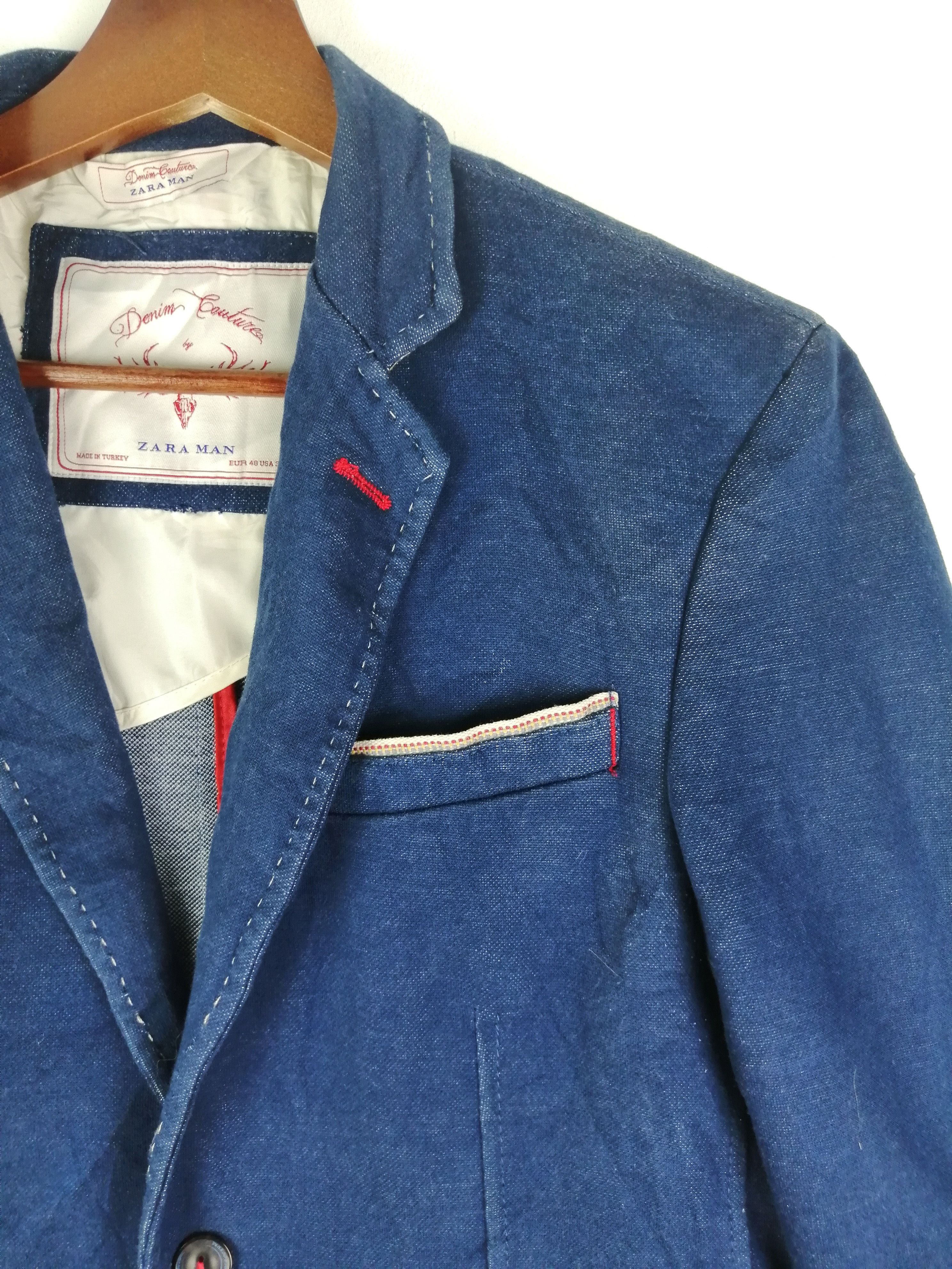 Zara Very Rare!! Selvedge Denim Cauture by ZARA Man Elbow Patch Size US M / EU 48-50 / 2 - 4 Thumbnail